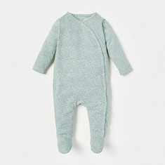 Juniors Printed Closed Feet Sleepsuit with Button Closure