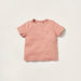 Juniors Embroidered T-shirt with Short Sleeves and Snap Button Closure-T Shirts-thumbnail-0