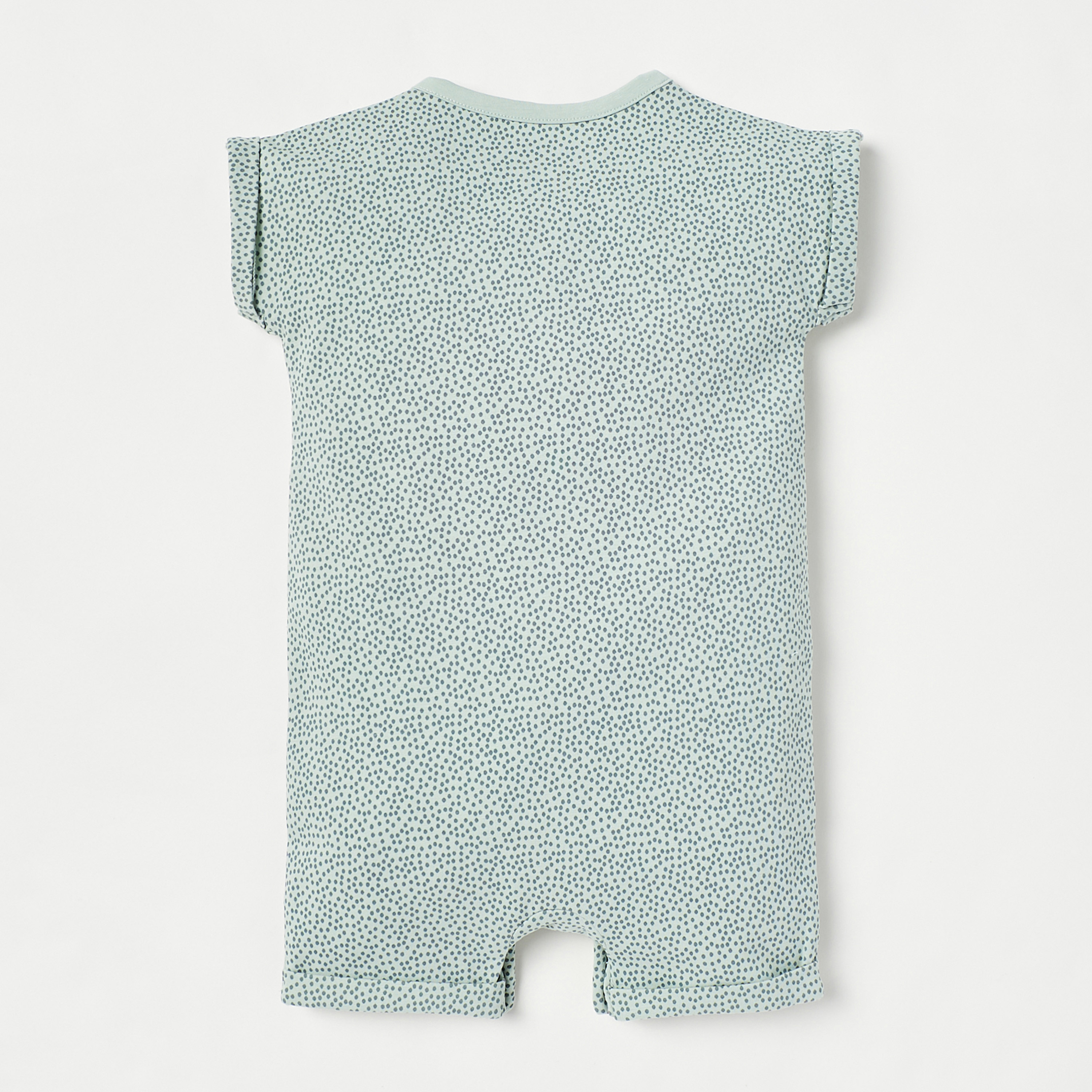 Juniors Printed Romper with Short Sleeves and Button Closure-baby-boys-clothing-rompers-image-4