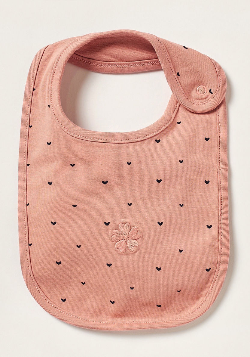 Juniors Embroidered Bib with Snap Button Closure-Bibs and Burp Cloths-image-2