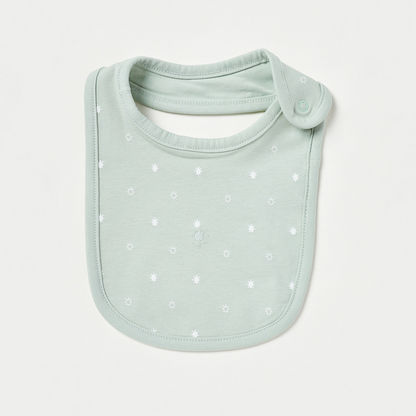 Juniors Printed Bib with Button Closure-Bibs and Burp Cloths-image-0