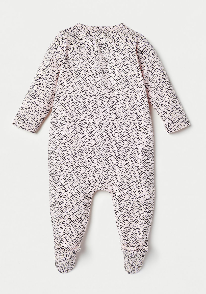 Juniors All-Over Polka Dot Print Sleepsuit with Long Sleeves-Sleepsuits-image-3