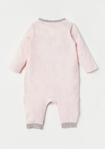 Juniors Solid Sleepsuit with Long Sleeves and Button Closure-Sleepsuits-image-3