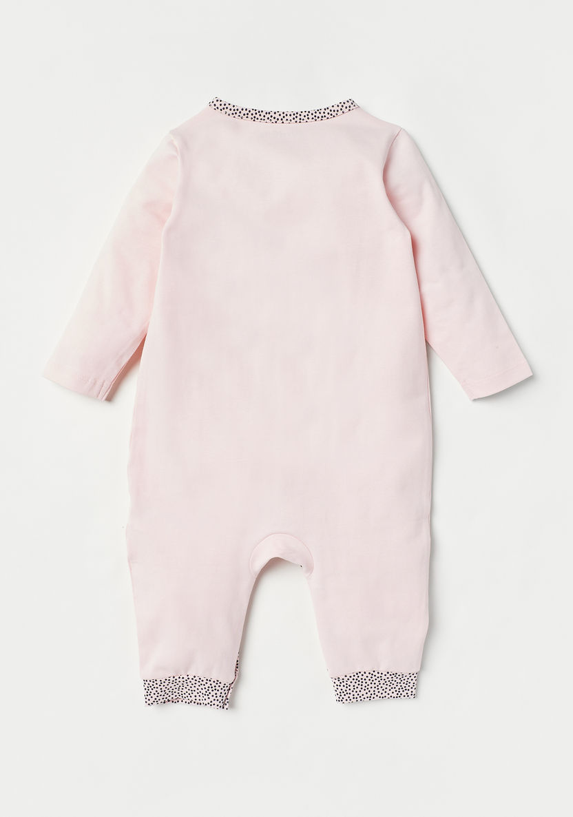 Juniors Solid Sleepsuit with Long Sleeves and Button Closure-Sleepsuits-image-3