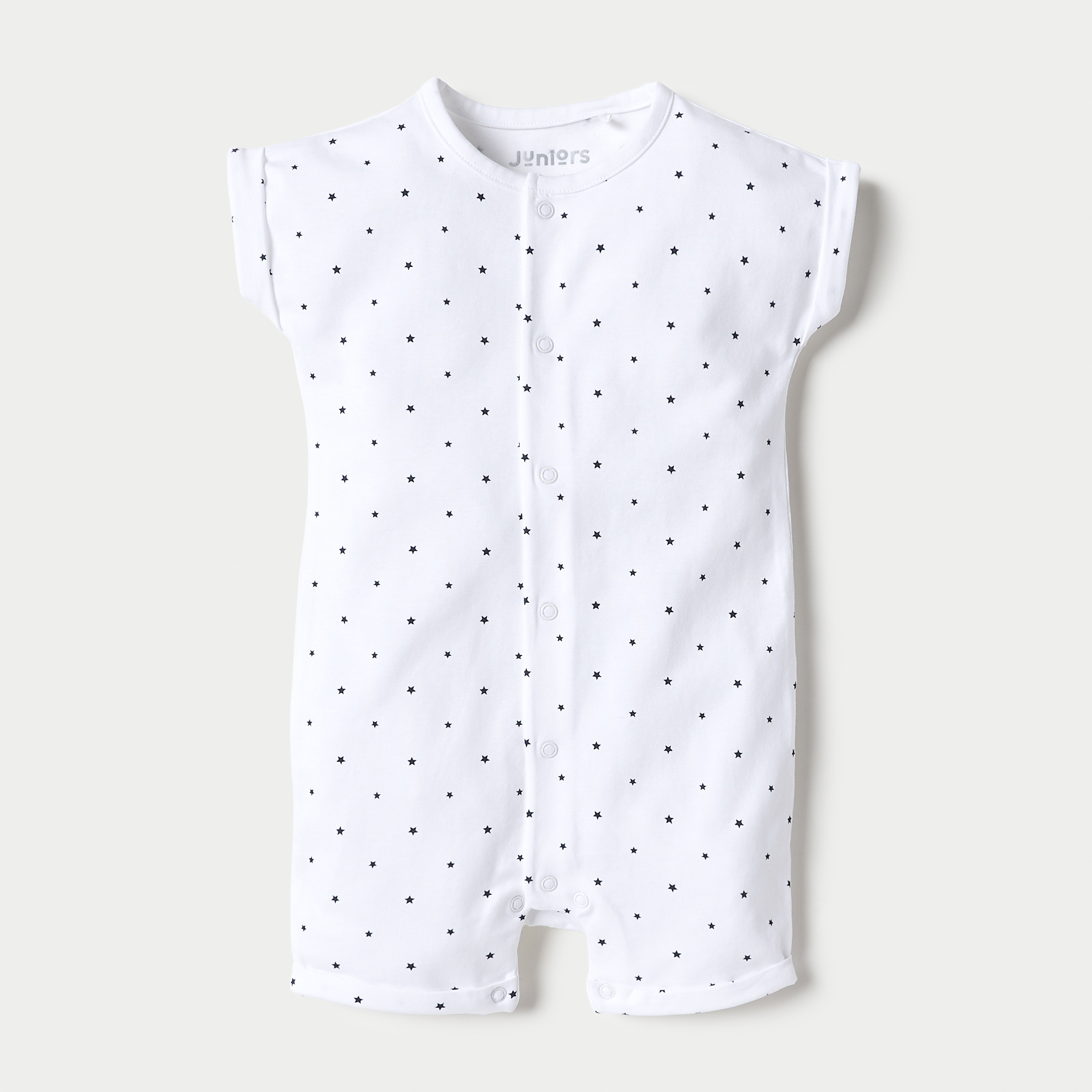 Juniors All-Over Print Rompers with Short Sleeves-baby-boys-clothing-winterwear-rompers-image-1