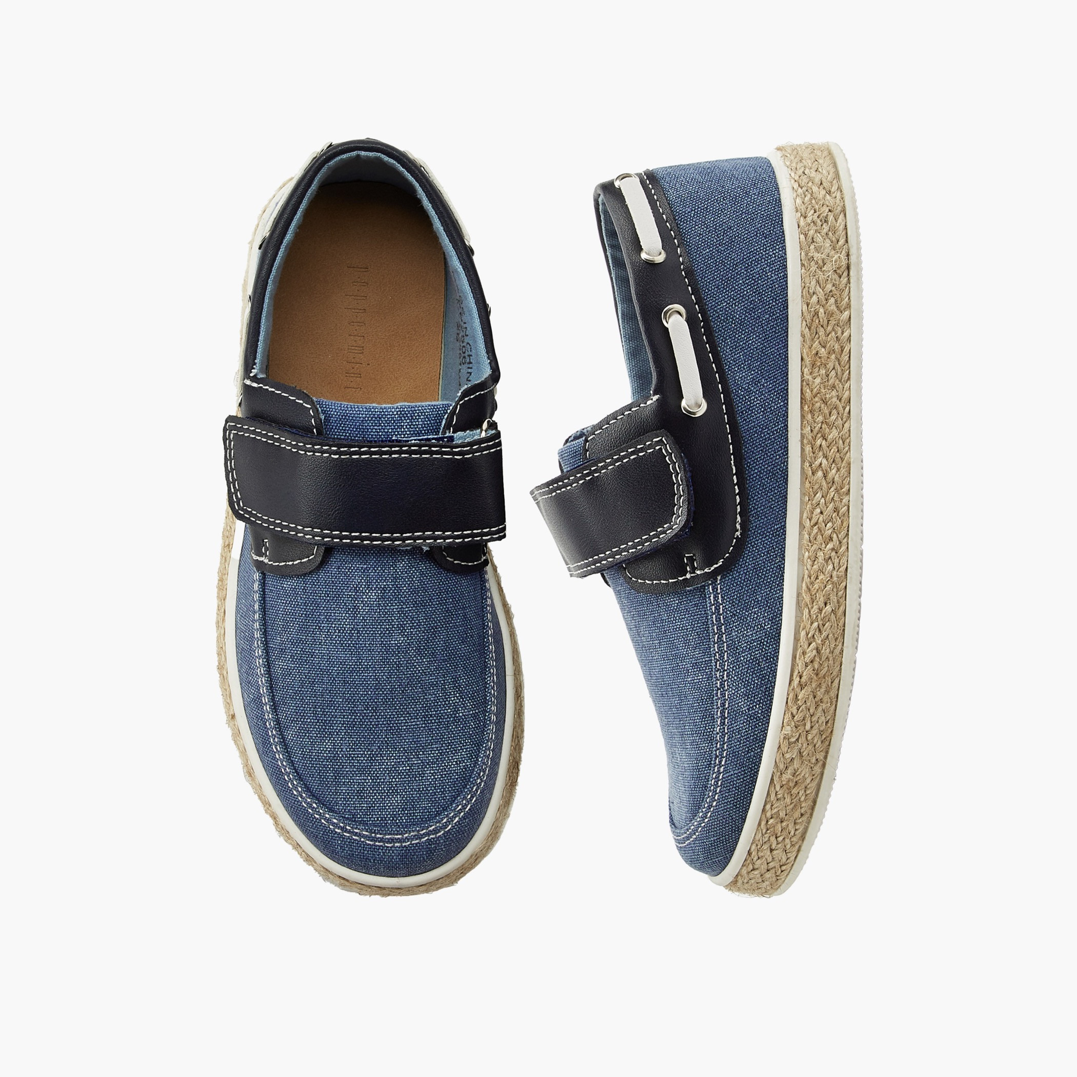 حذاء لوفر إسبادريل بشريط إغلاق لاصق للأولاد من بيبرمينت-boys-shoes-loafers-image-1