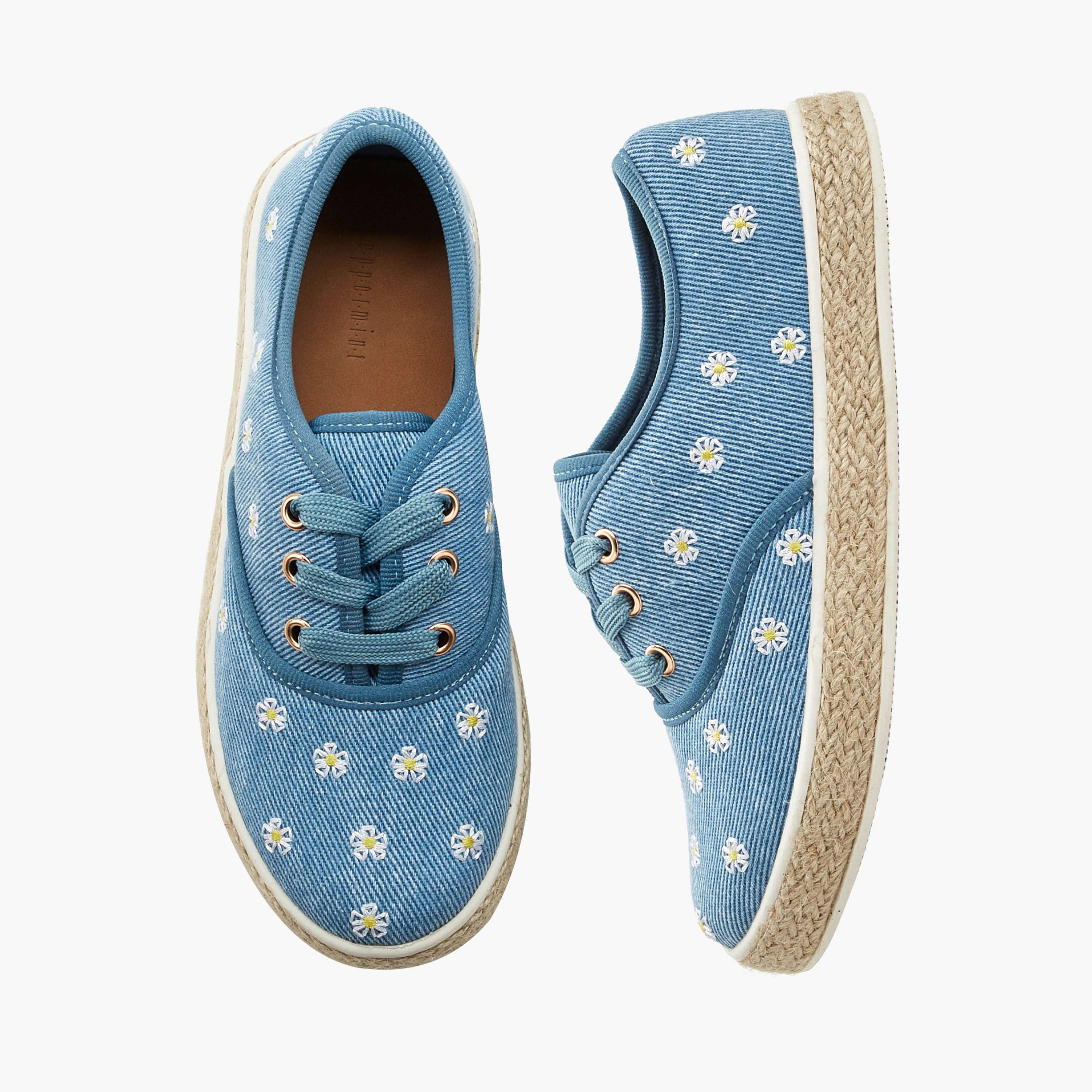 حذاء سنيكرز إسبادريل بتطريزات زهرية للبنات من بيبرمنت-girls-shoes-sneakers-image-6