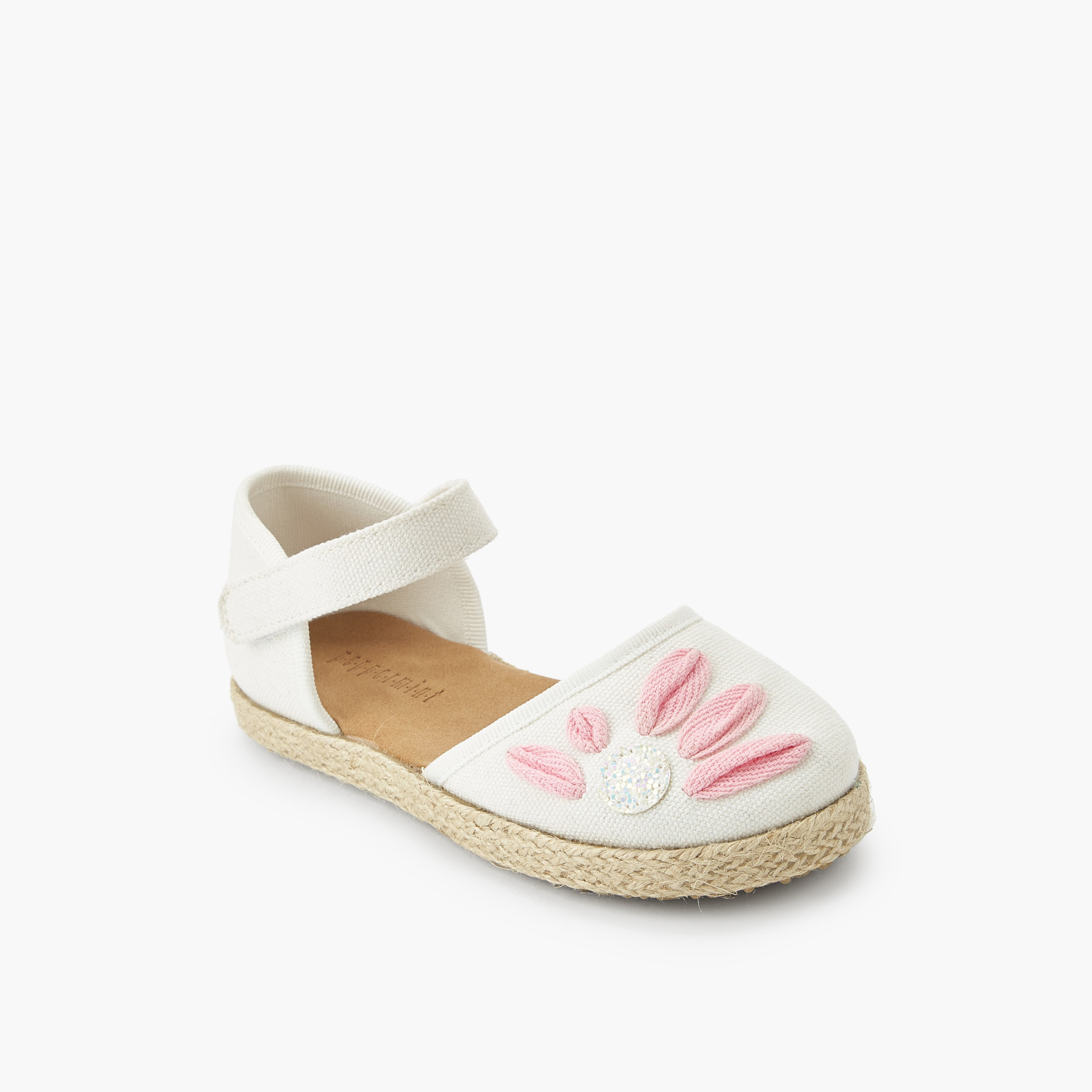 Peppermint Girls Hook & Loop Espadrille Shoes-girls-shoes-sandals-image-2