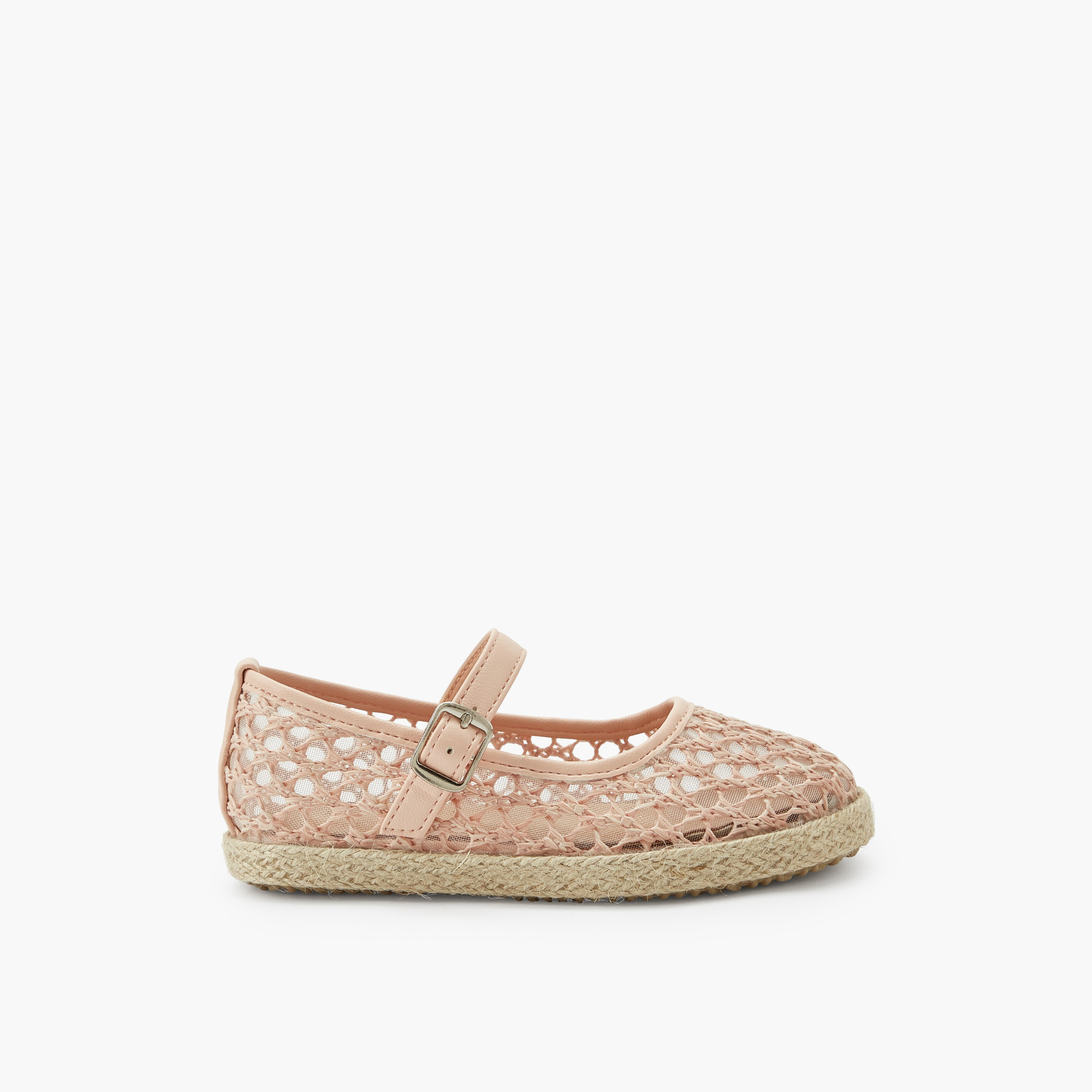 Peppermint Girls Hook & Loop Espadrille Mary Jane Shoes-girls-shoes-ballerinas-image-3