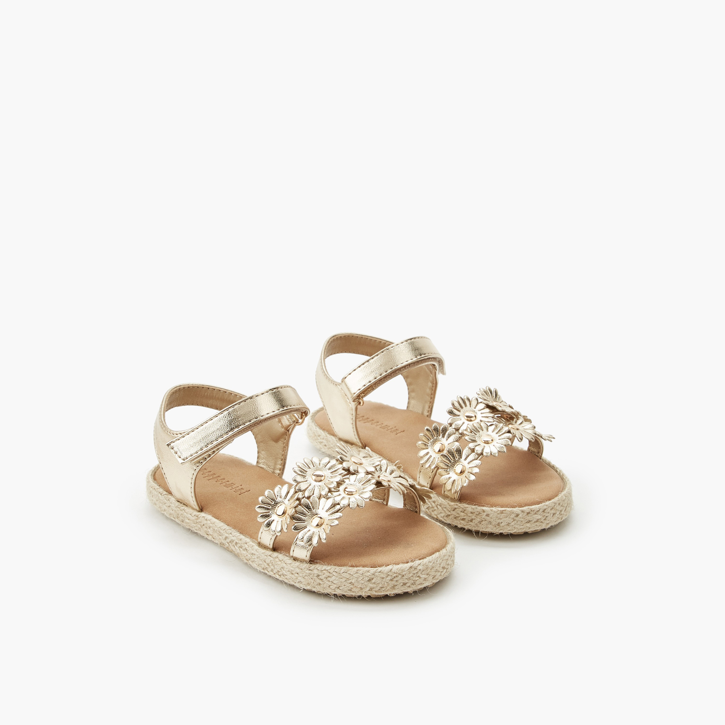 صندل إسبادريل مزين بالأزهار للبنات من بيبرمينت-girls-shoes-sandals-image-1