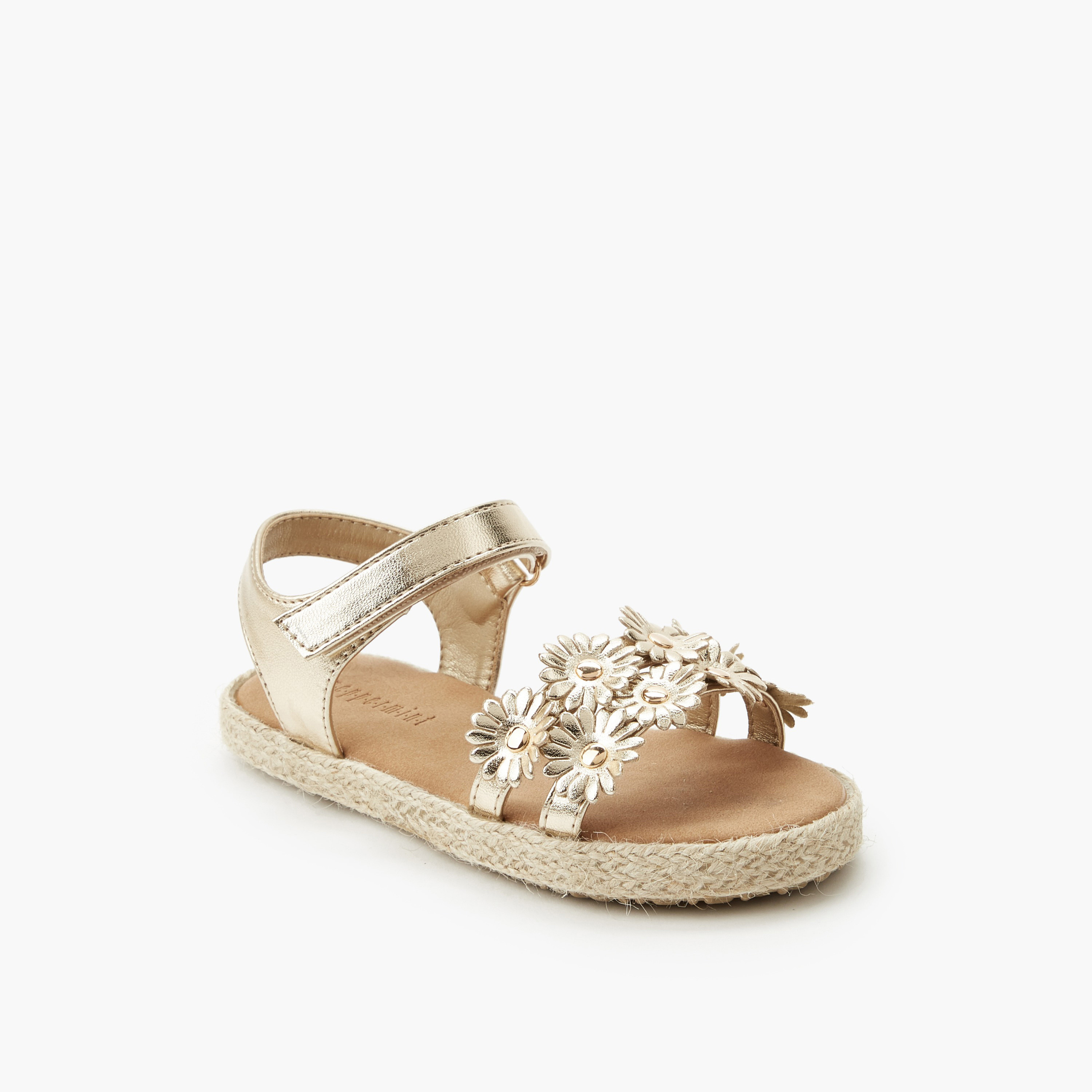 صندل إسبادريل مزين بالأزهار للبنات من بيبرمينت-girls-shoes-sandals-image-2