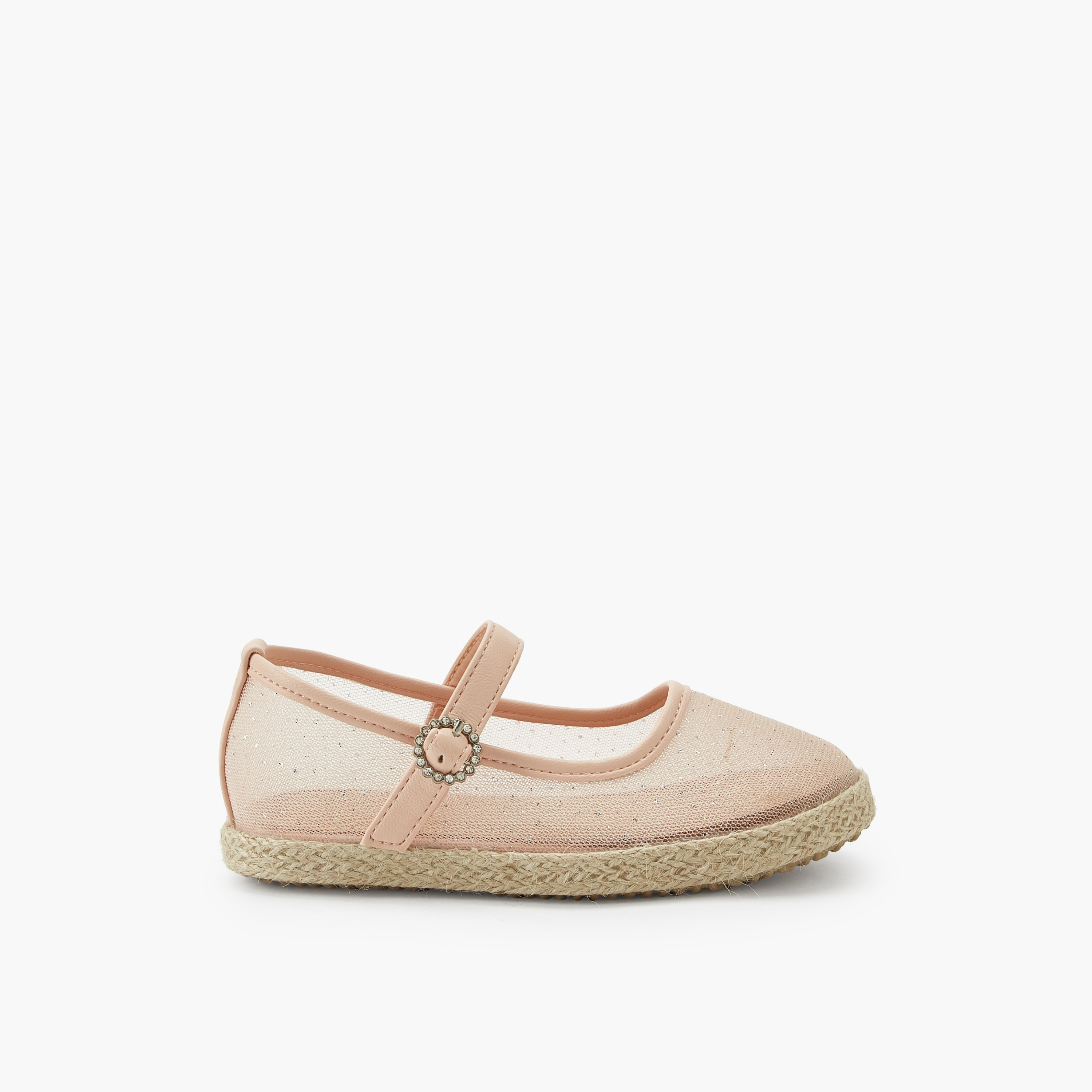 Peppermint Girls Hook & Loop Espadrille Mary Jane Shoes-girls-shoes-ballerinas-image-3