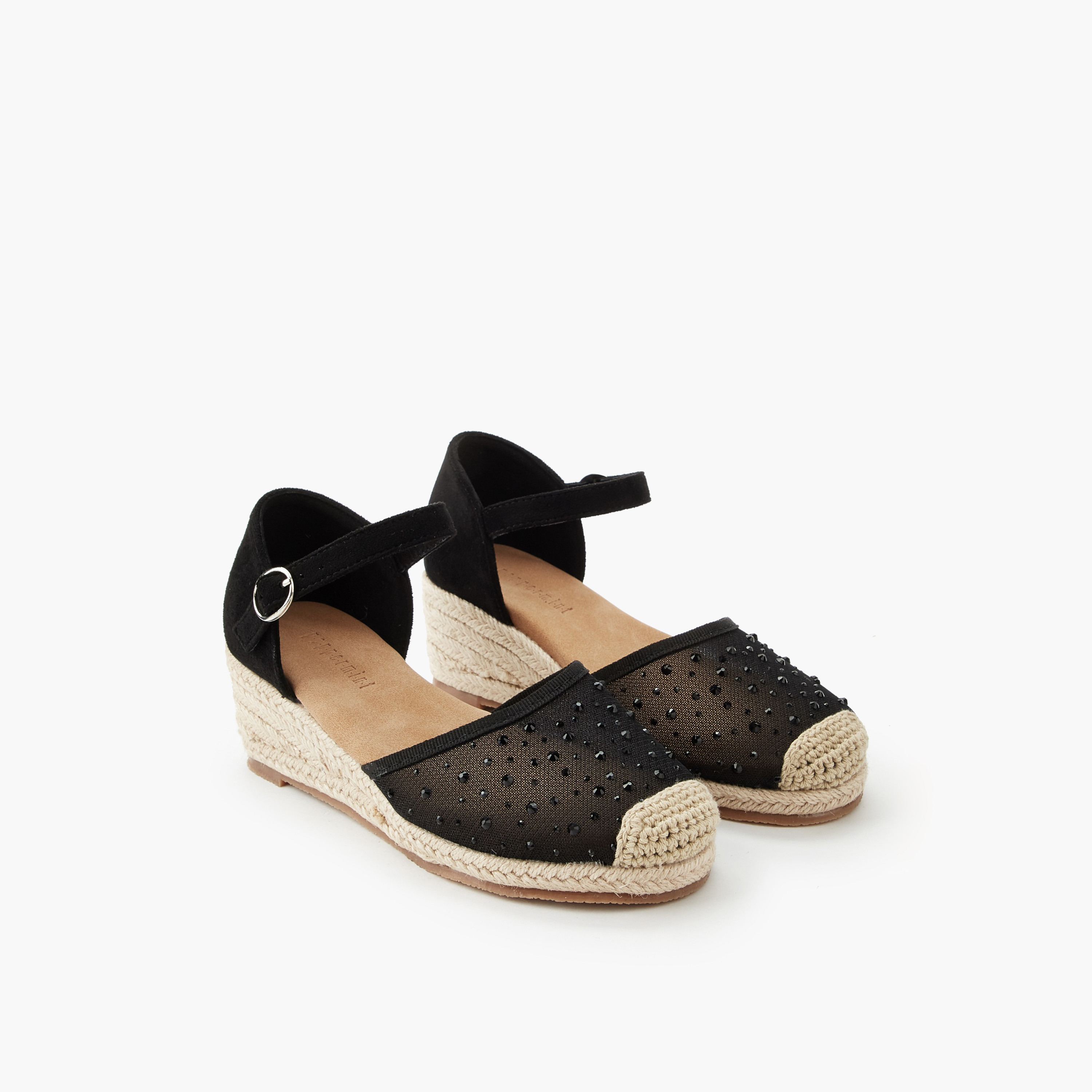 صندل إسبادريل بكعب ويدج للبنات من بيبرمينت-girls-shoes-sandals-image-1