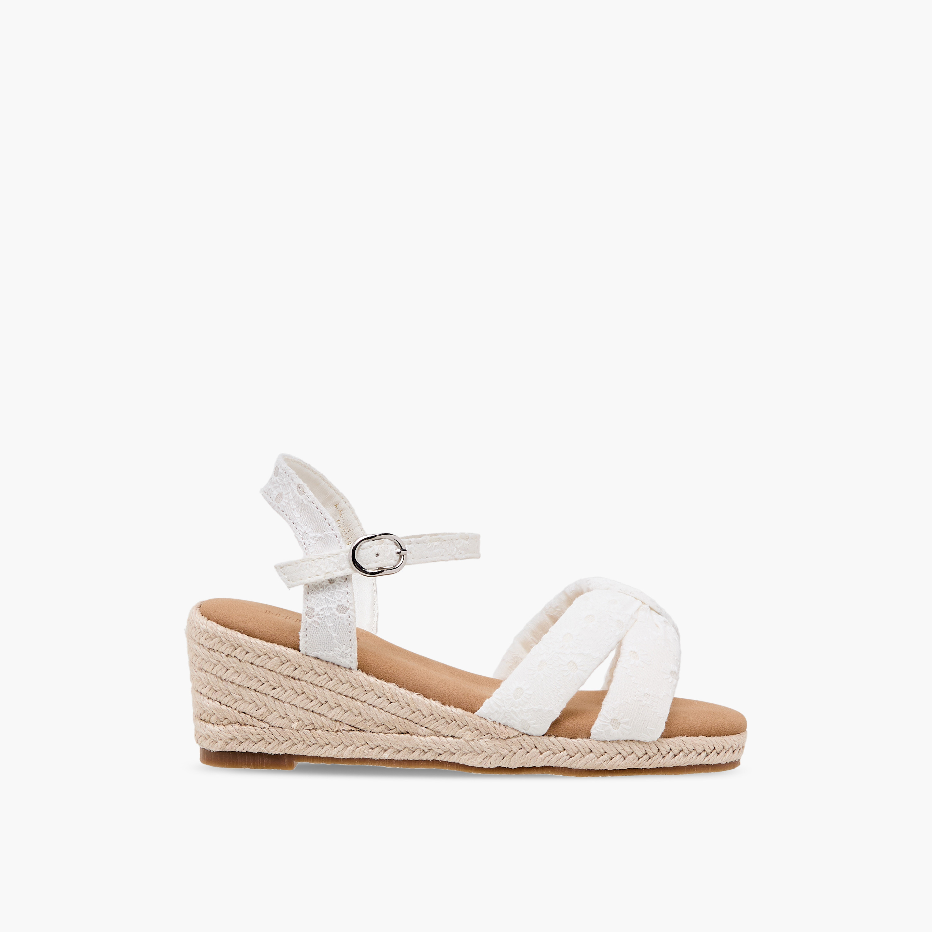 صندل بكعب ويدج مطرز للبنات من بيبرمينت-girls-shoes-sandals-image-8