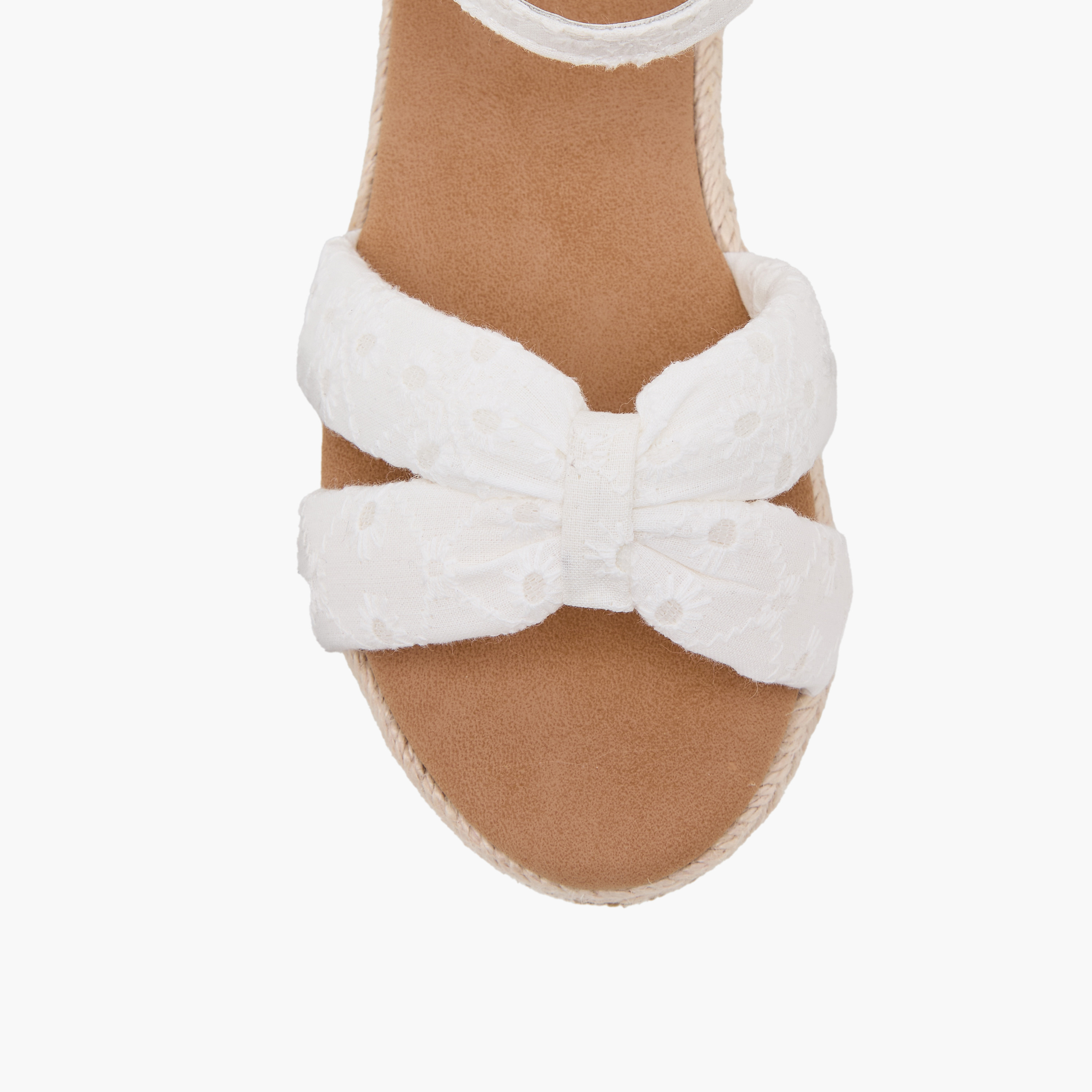 Peppermint Girls Embroidered Wedge Heel Sandals-girls-shoes-sandals-image-4