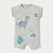 Juniors Dinosaur Print Romper with Extended Sleeves - Set of 2-Rompers%2C Dungarees and Jumpsuits-thumbnail-1