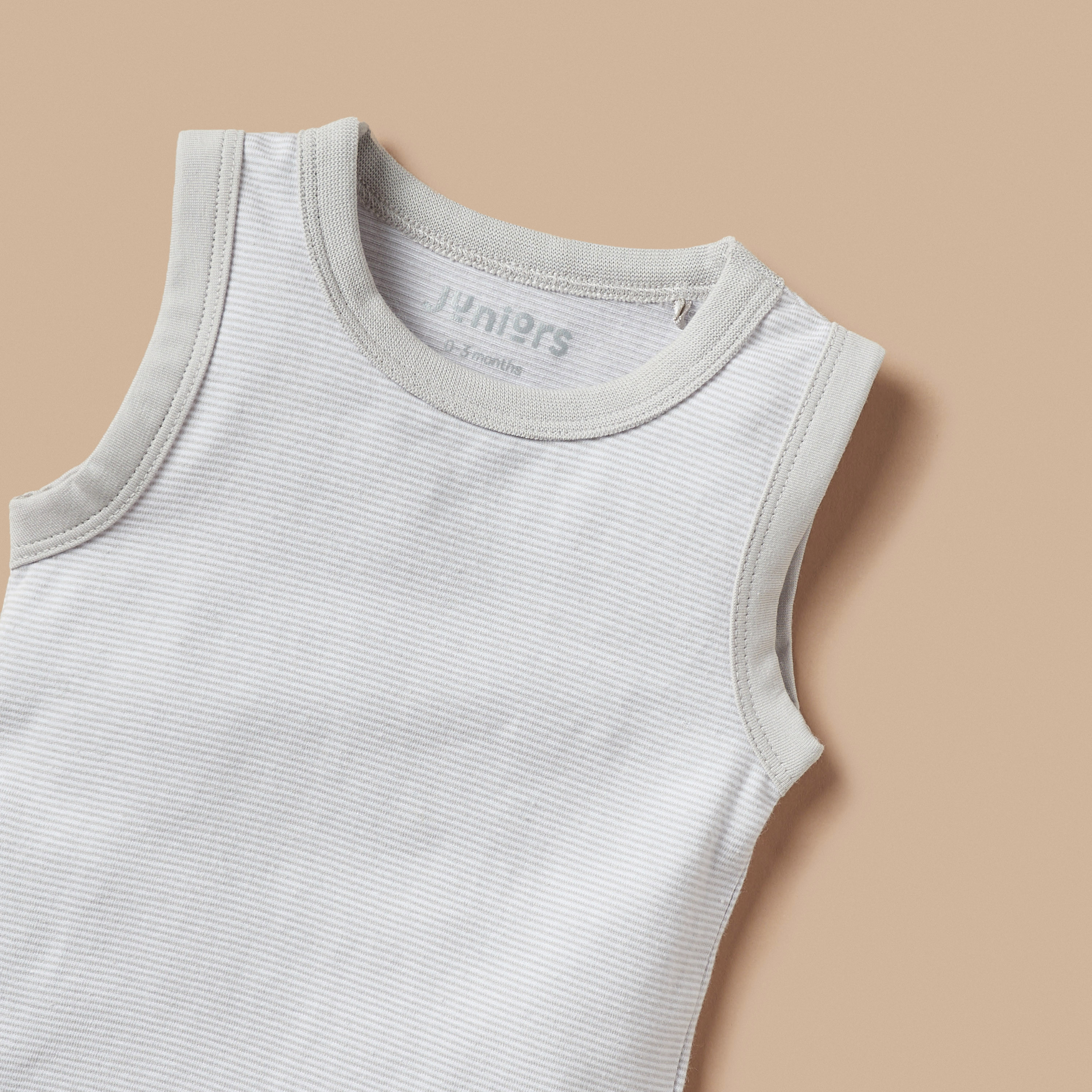 Juniors Striped Sleeveless Bodysuit with Button Closure-baby-boys-clothing-bodysuits-image-3