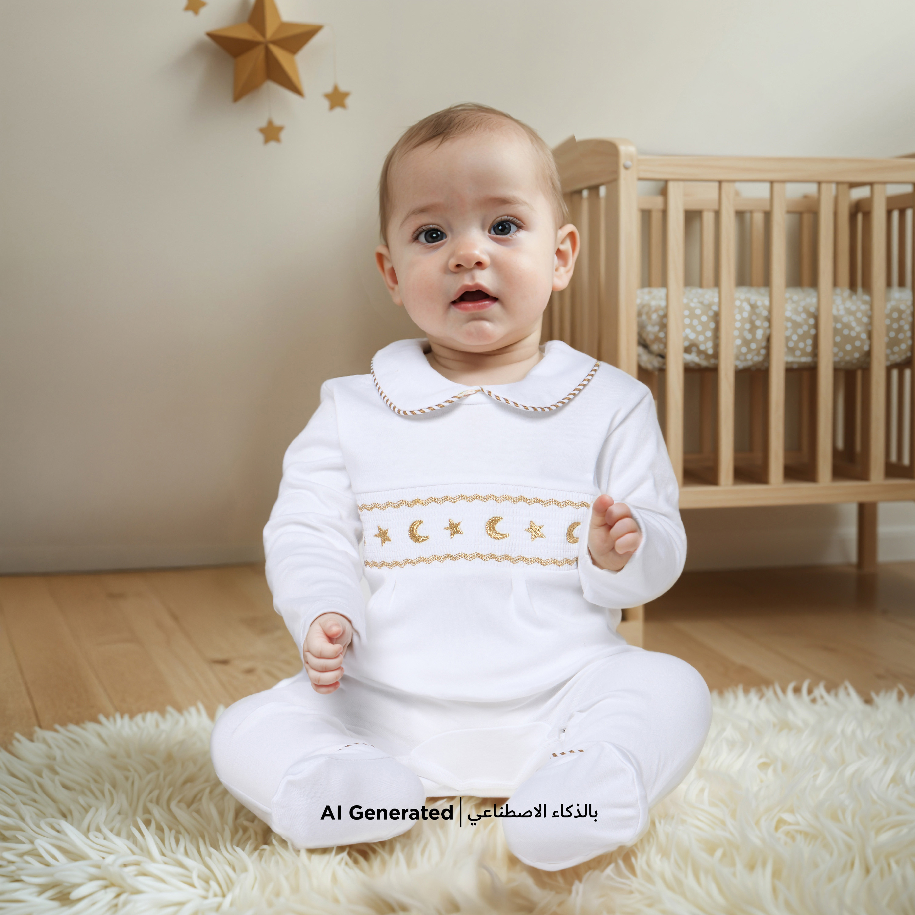 Juniors Embroidered Closed Feet Sleepsuit with Long Sleeves-baby-boys-clothing-nightwear-sleepsuits-image-5