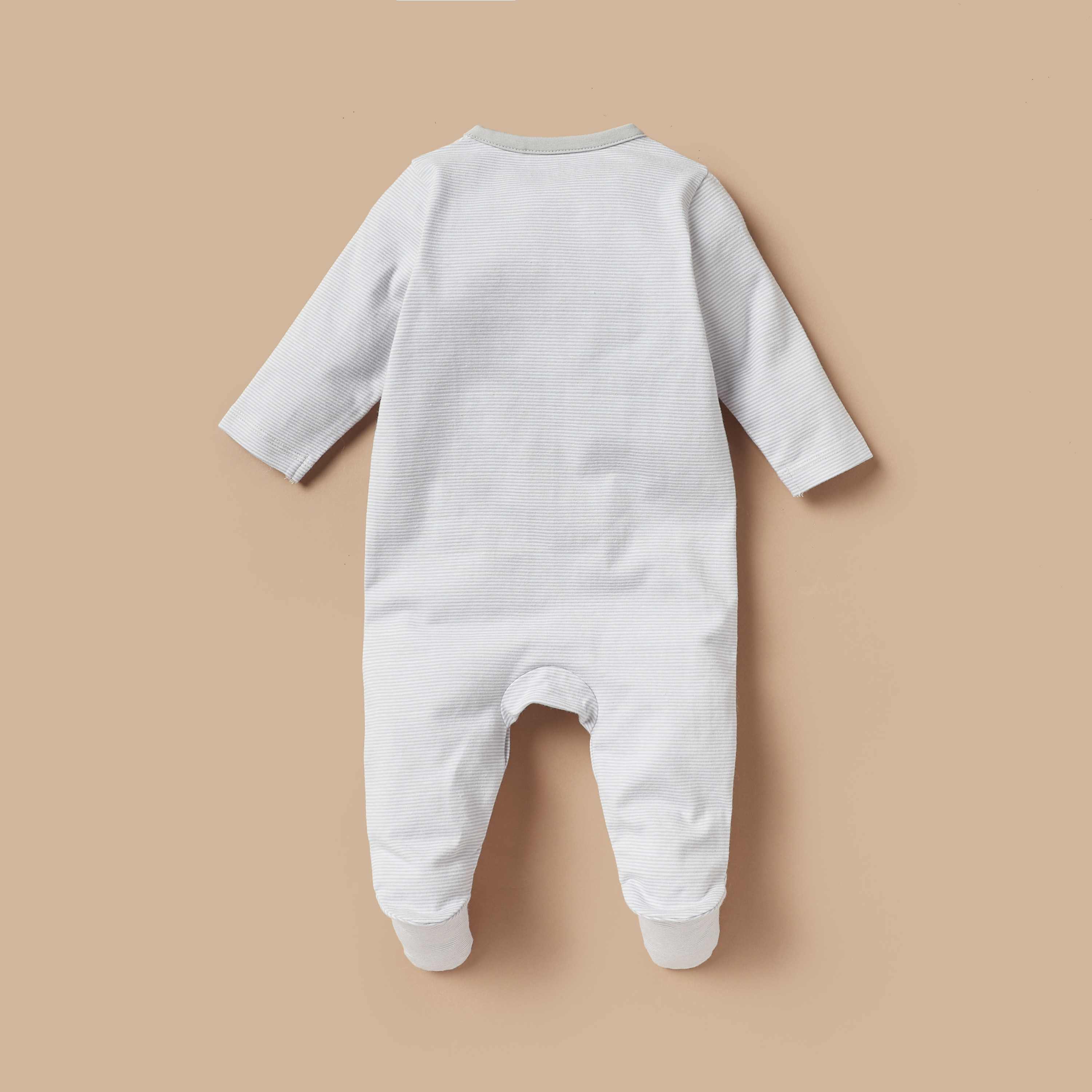 Juniors Striped Long Sleeves Sleepsuit with Button Closure-baby-boys-clothing-nightwear-sleepsuits-image-2