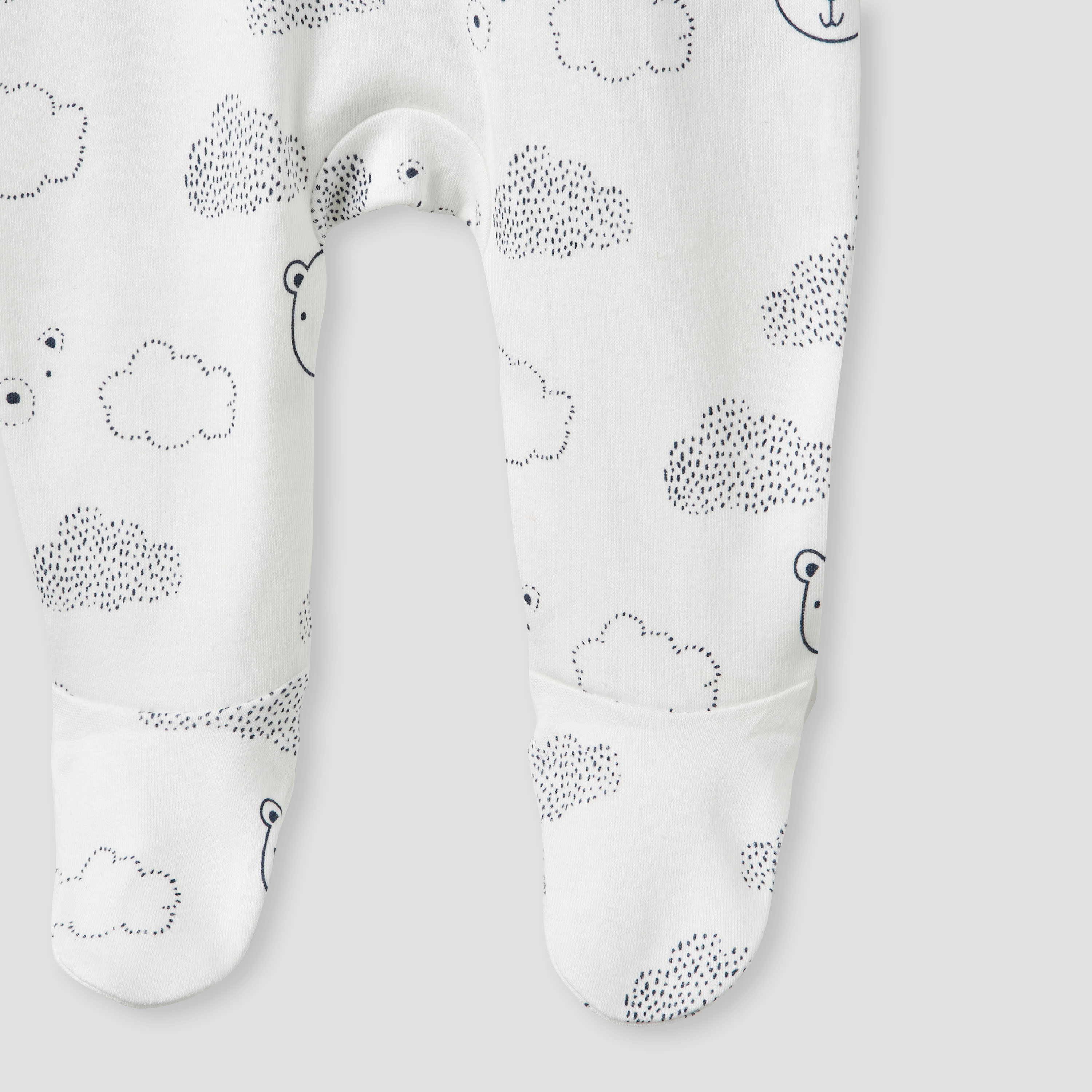 Juniors Bear Applique Sleepsuit with Long Sleeves-baby-boys-clothing-nightwear-sleepsuits-image-5