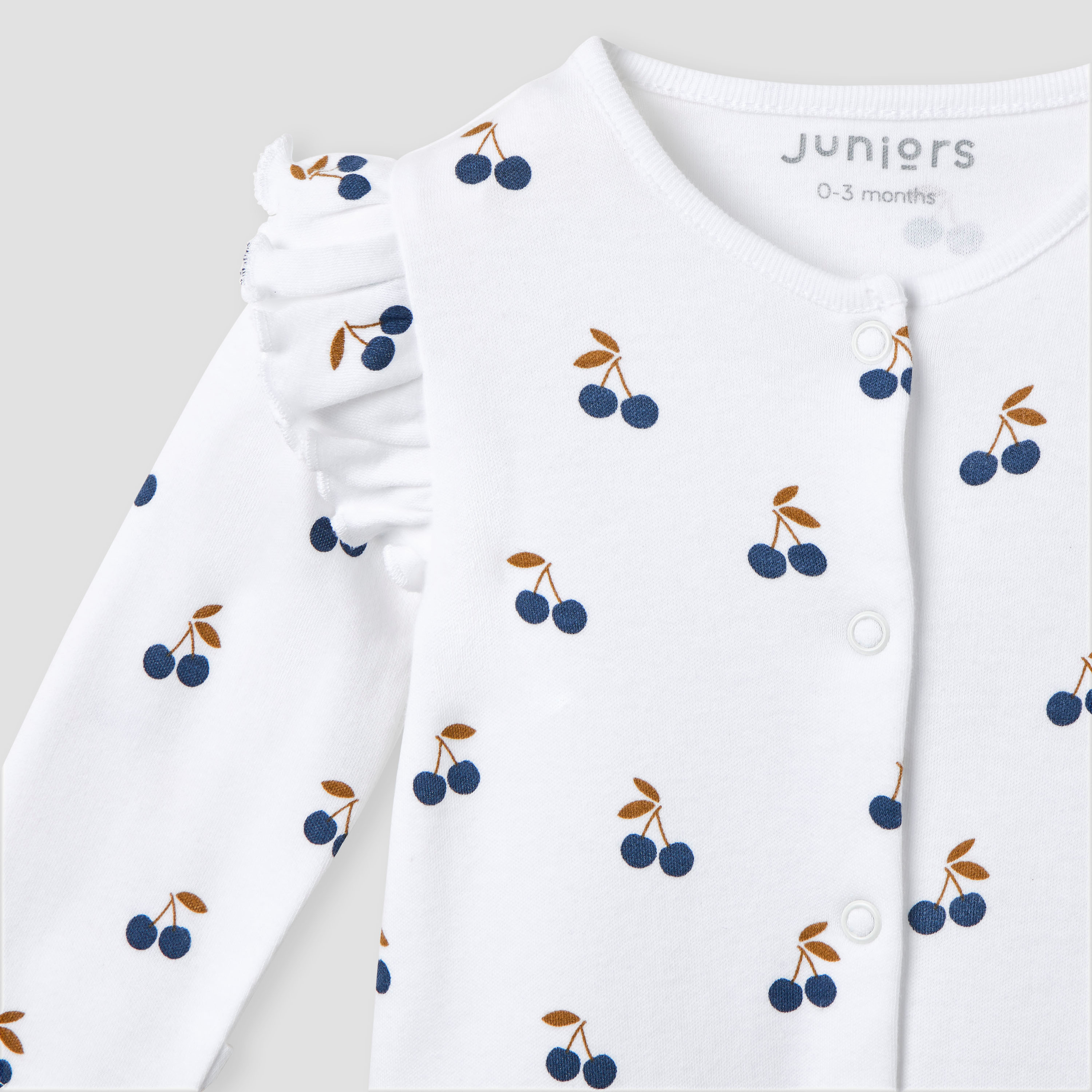 Juniors Cherry Print Sleepsuit with Long Sleeves and Button Closure-baby-girls-clothing-nightwear-sleepsuits-image-5