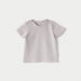 Juniors Star Embroidered T-shirt with Short Sleeves and Round Neck-T Shirts-thumbnail-4