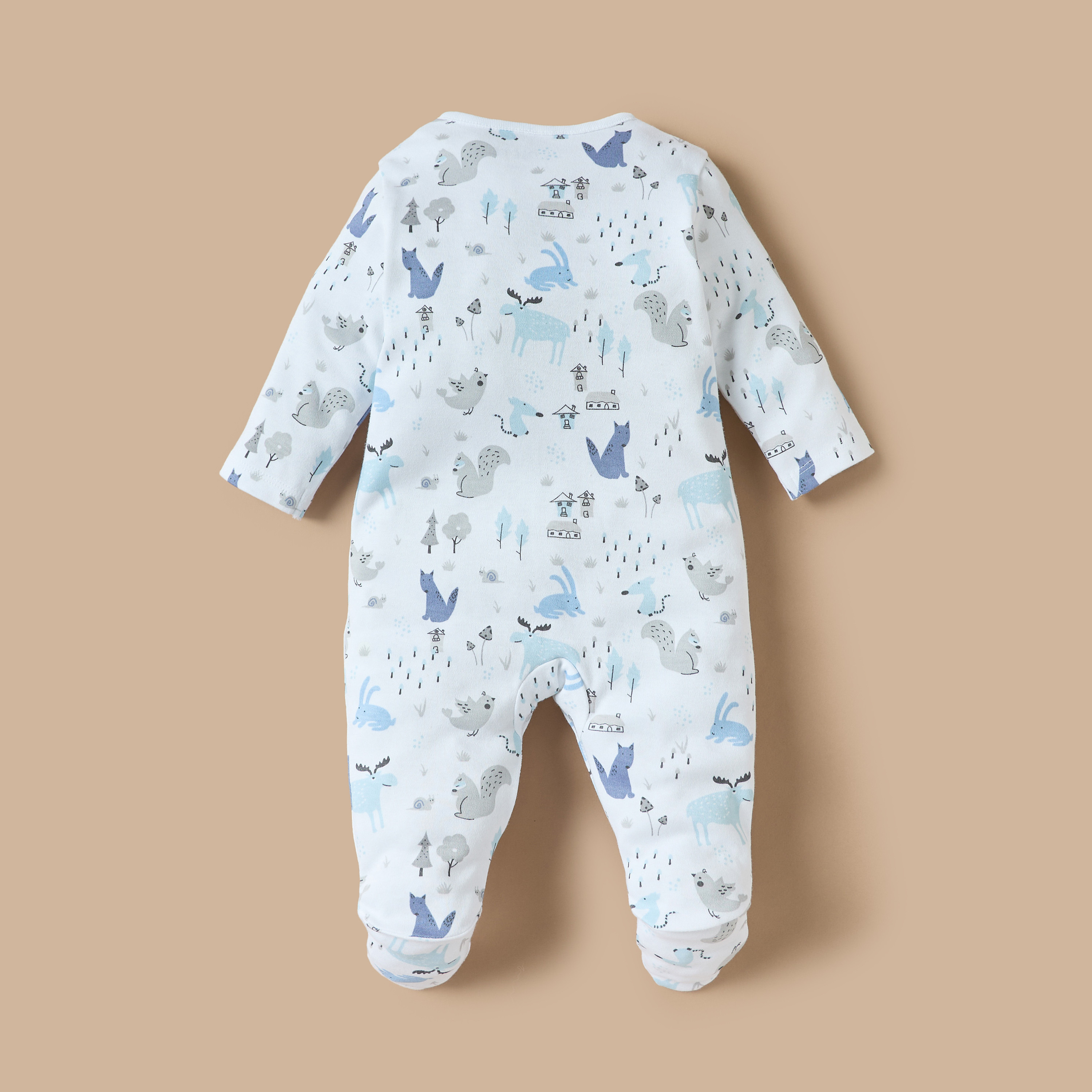 Juniors All-Over Print Closed Feet Sleepsuit with Long Sleeves-baby-boys-clothing-nightwear-sleepsuits-image-4