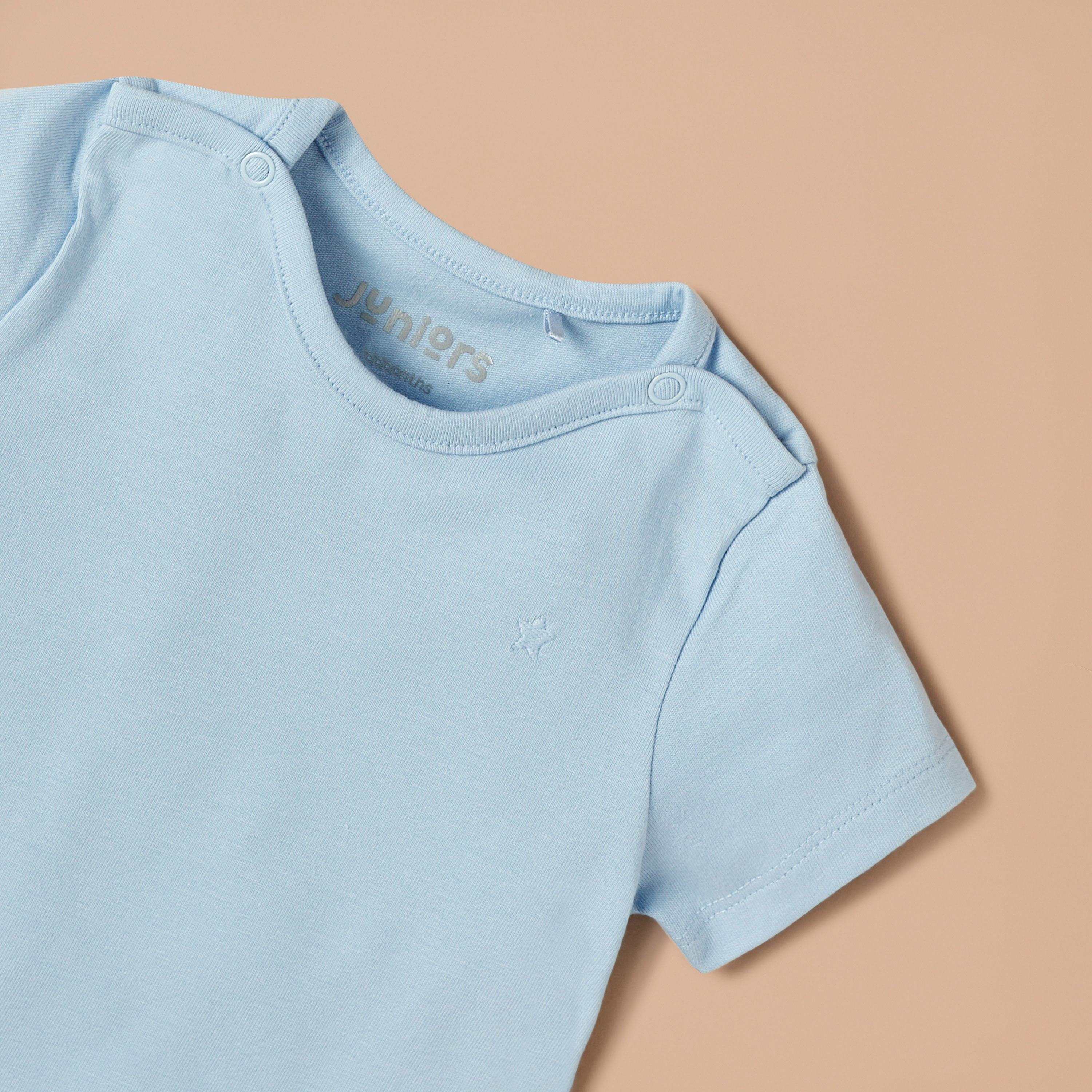 تيشيرت سادة بأكمام قصيرة من جونيورز-baby-boys-clothing-tshirtsandpolos-image-2