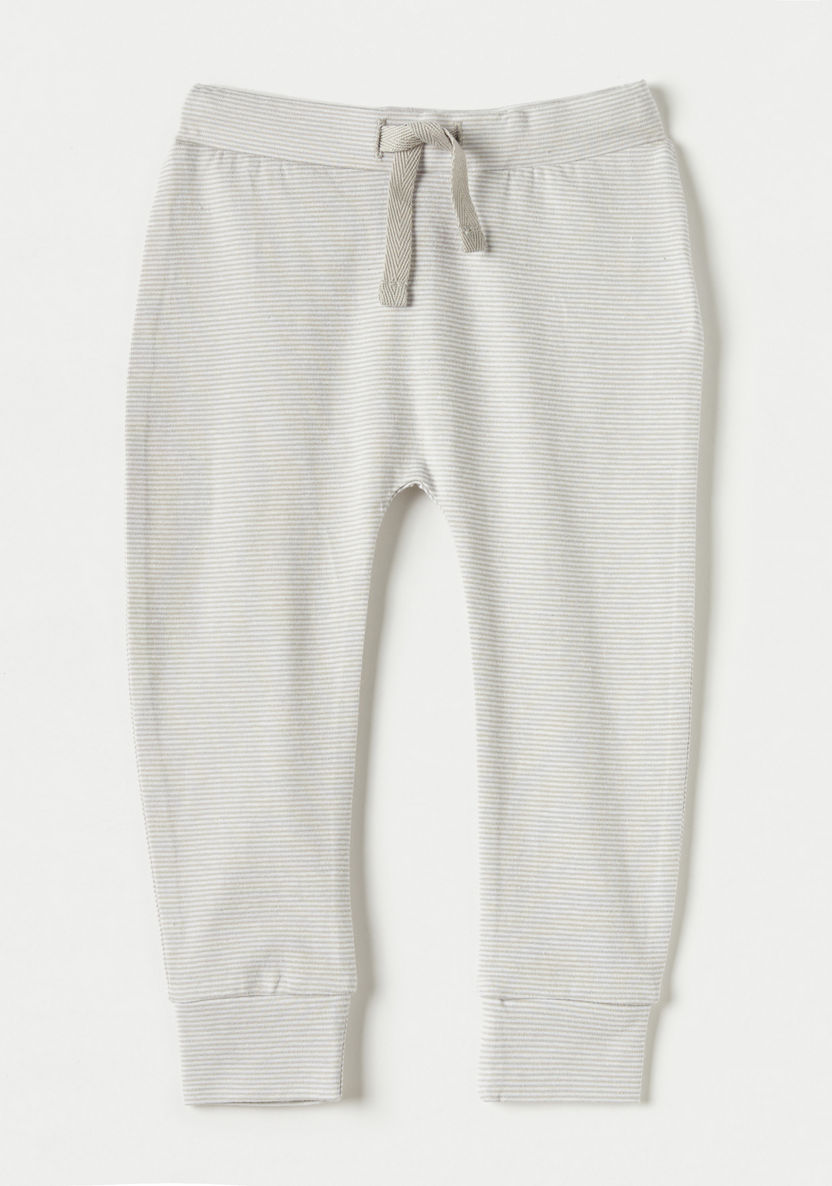 Juniors Striped Pyjama Pants with Drawstring Closure-Pyjama Sets-image-0