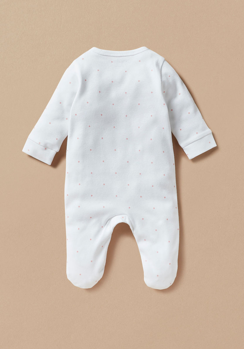 Juniors Embroidered Sleepsuit with Bunny Applique-Sleepsuits-image-1