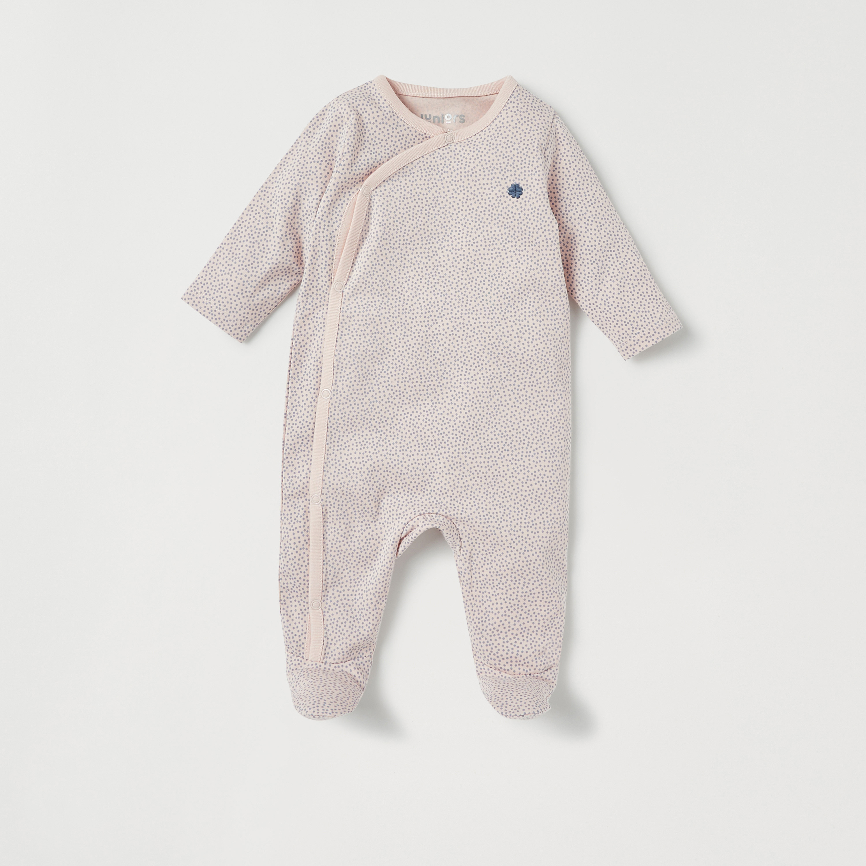 Juniors All-Over Print Sleepsuit with Long Sleeves-baby-girls-clothing-nightwear-sleepsuits-image-1