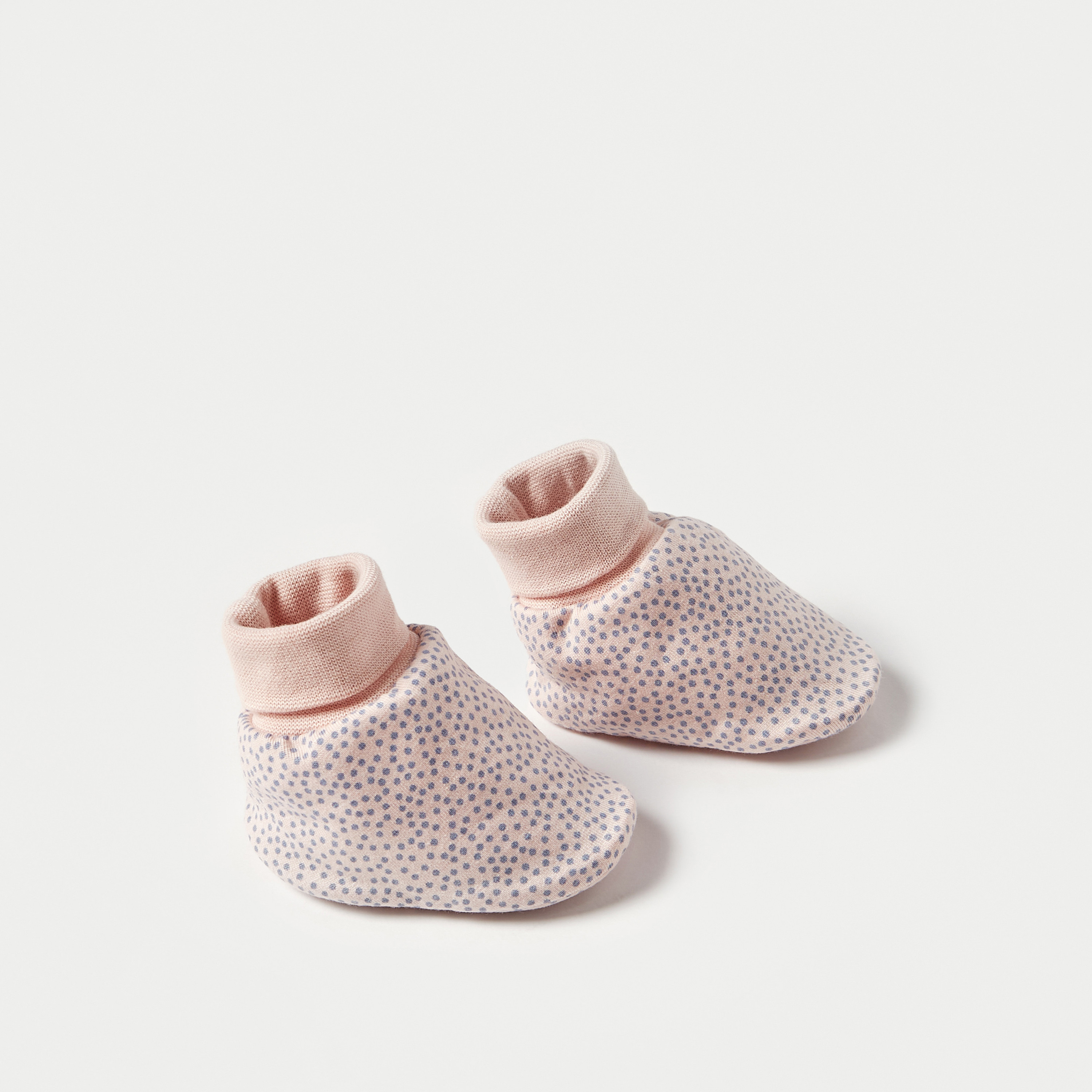 Juniors All-Over Dotted Print Slip-On Booties-baby-girls-shoes-booties-image-3