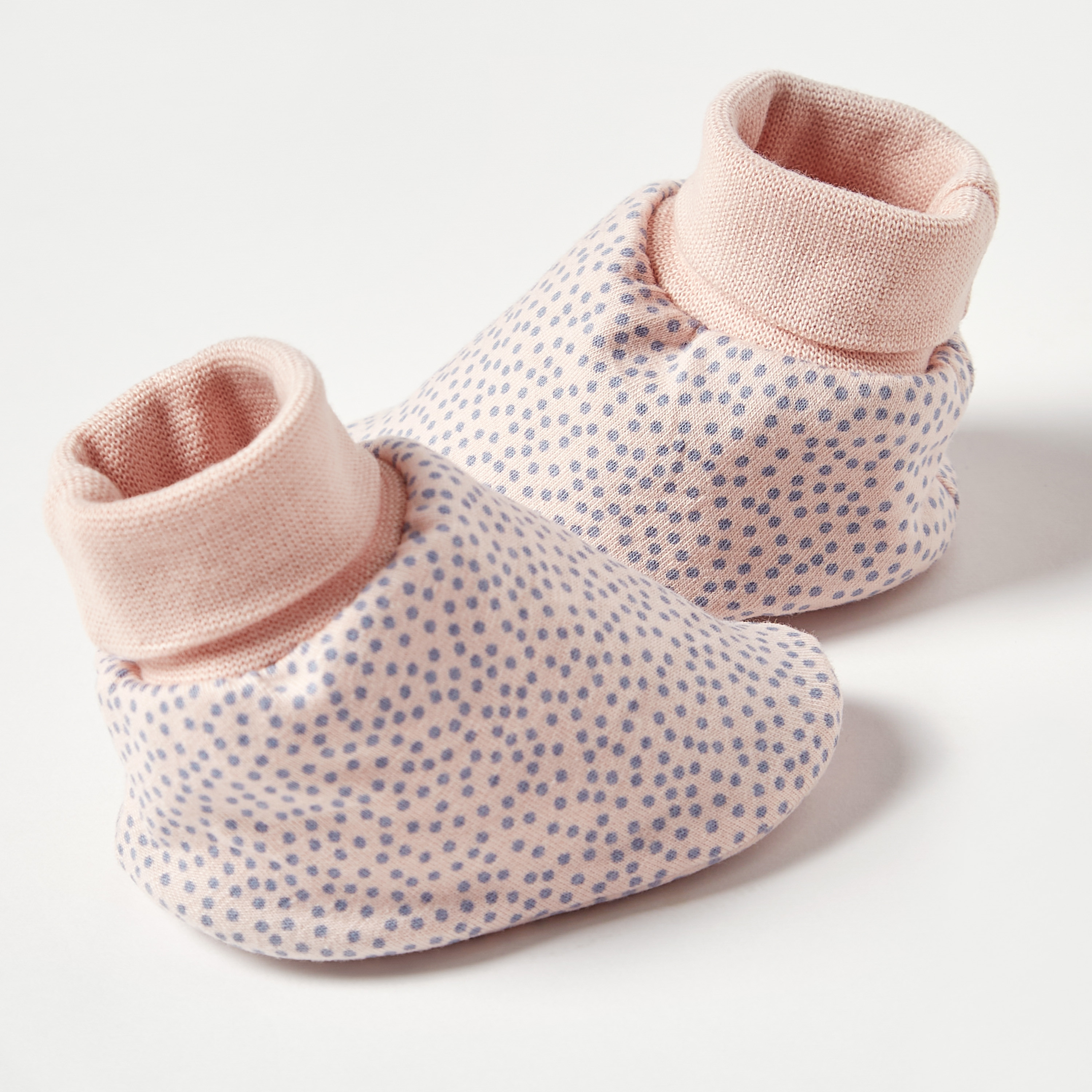 Juniors All-Over Dotted Print Slip-On Booties-baby-girls-shoes-booties-image-4