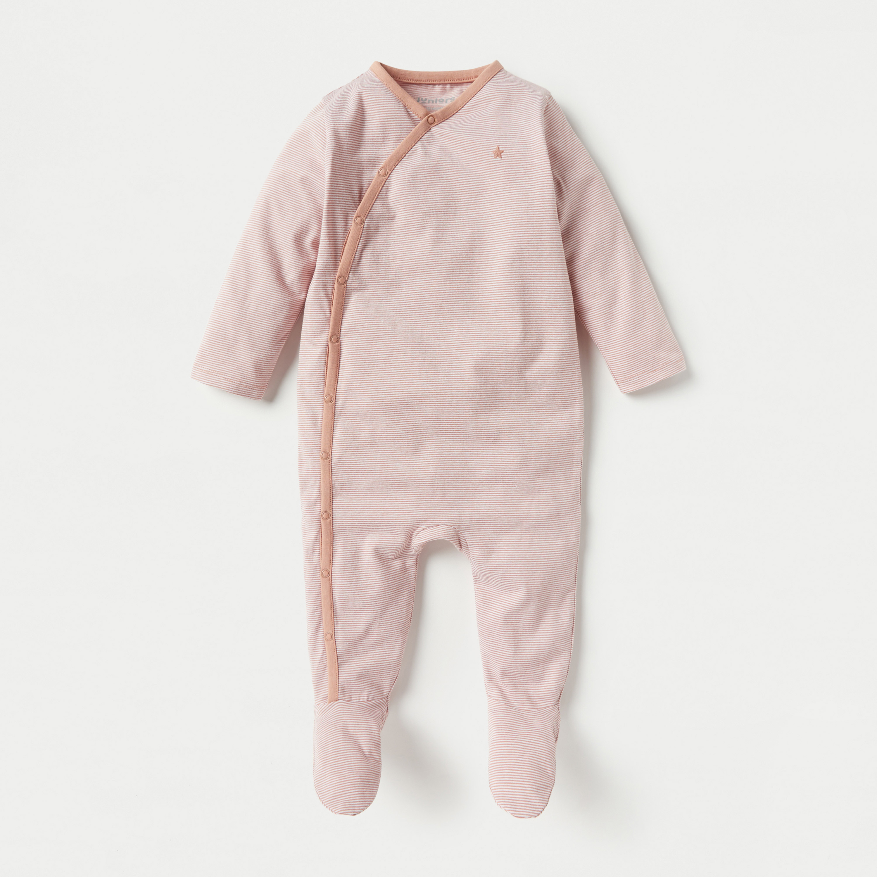 Juniors Striped Closed Feet Sleepsuit-baby-girls-clothing-nightwear-sleepsuits-image-1