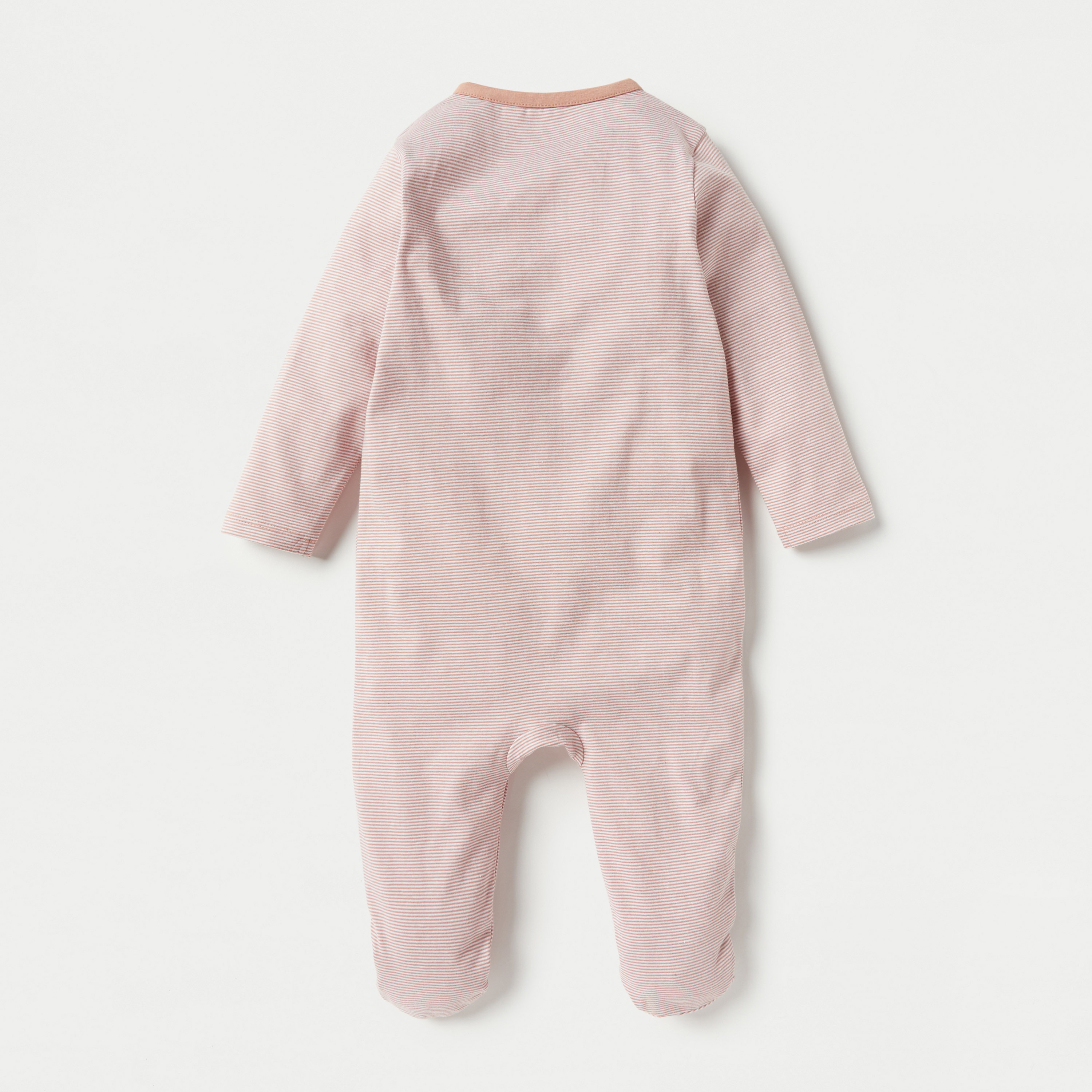 Juniors Striped Closed Feet Sleepsuit-baby-girls-clothing-nightwear-sleepsuits-image-2