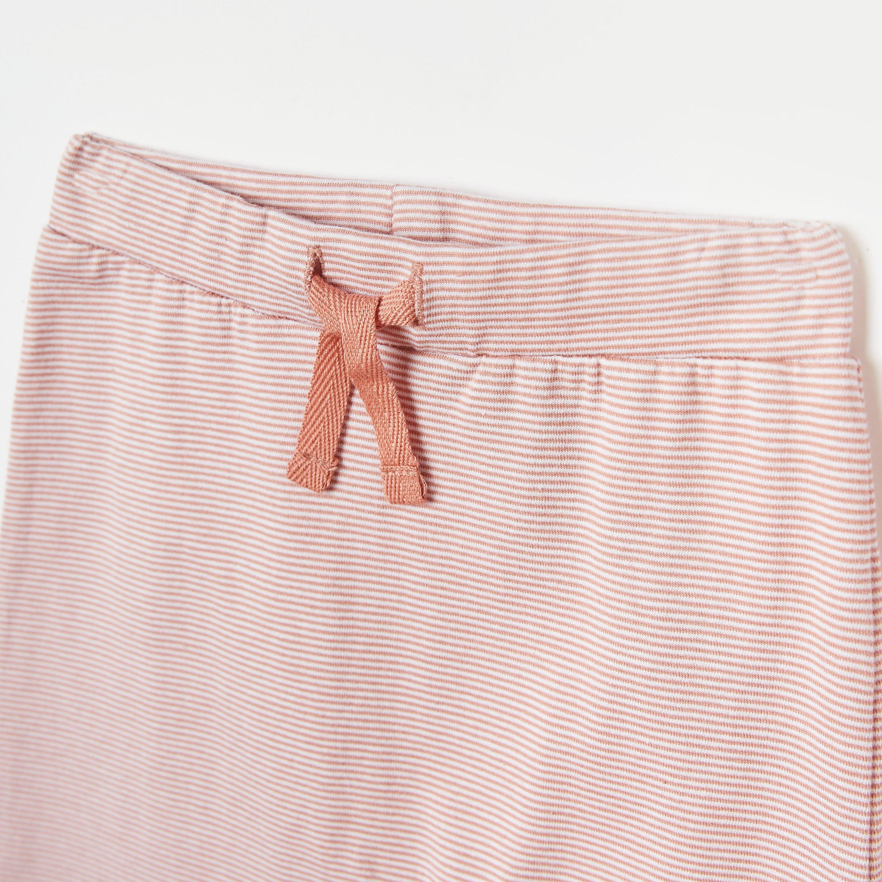 Juniors Striped Pyjamas with Drawstring Closure-baby-girls-clothing-bottoms-joggersandtrackpants-image-2