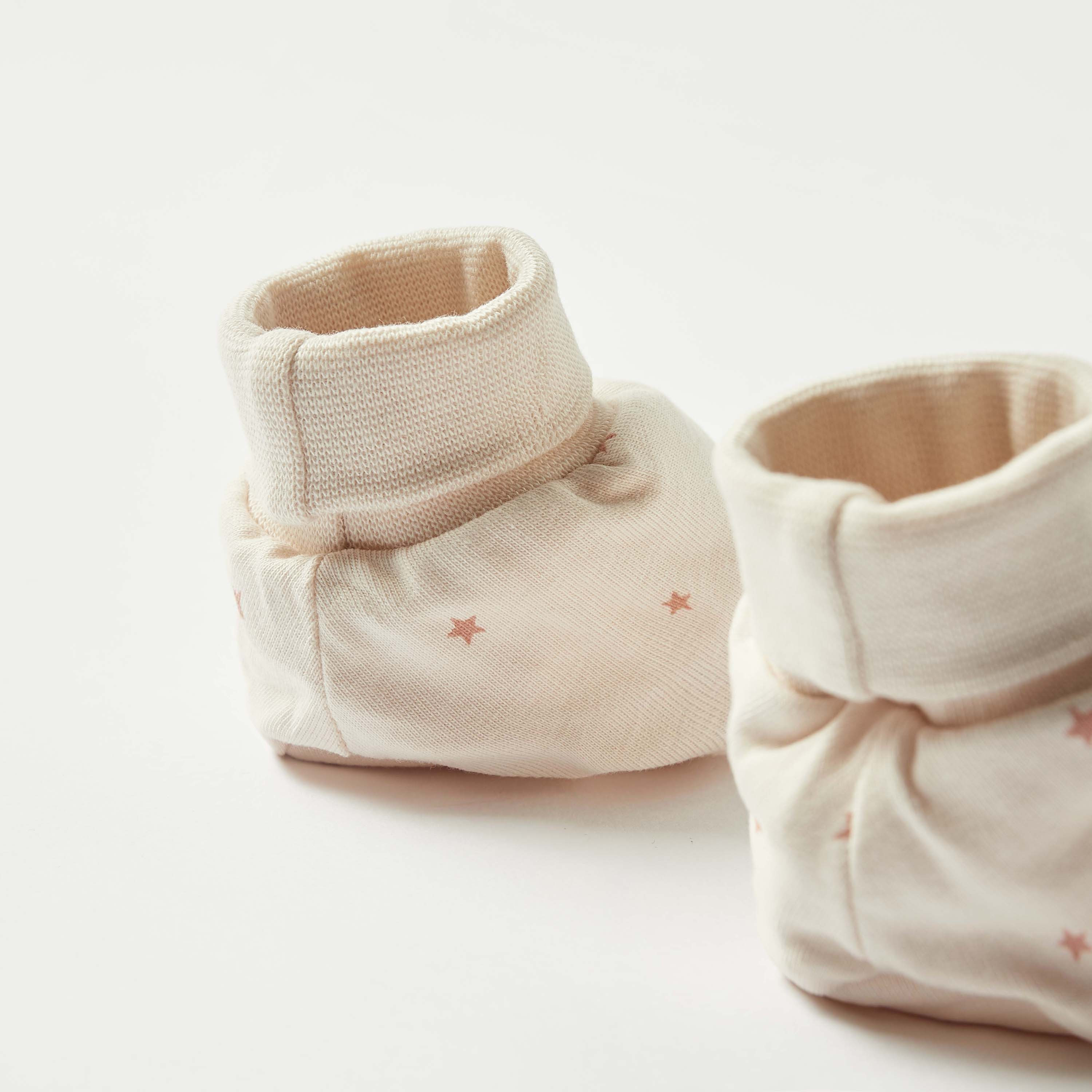 Juniors Star Print Slip-On Booties-baby-boys-shoes-booties-image-4