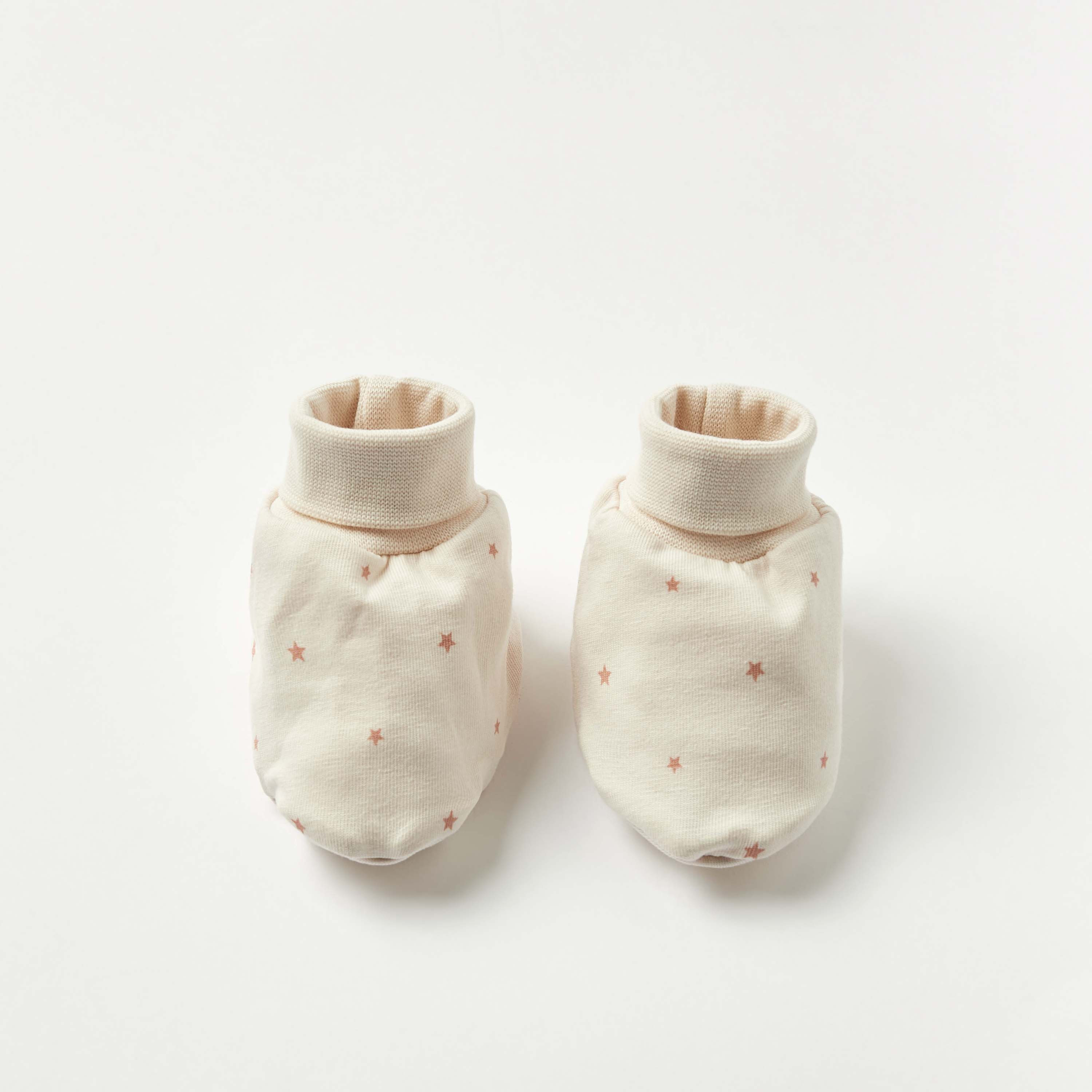 Juniors Star Print Slip-On Booties-baby-boys-shoes-booties-image-5
