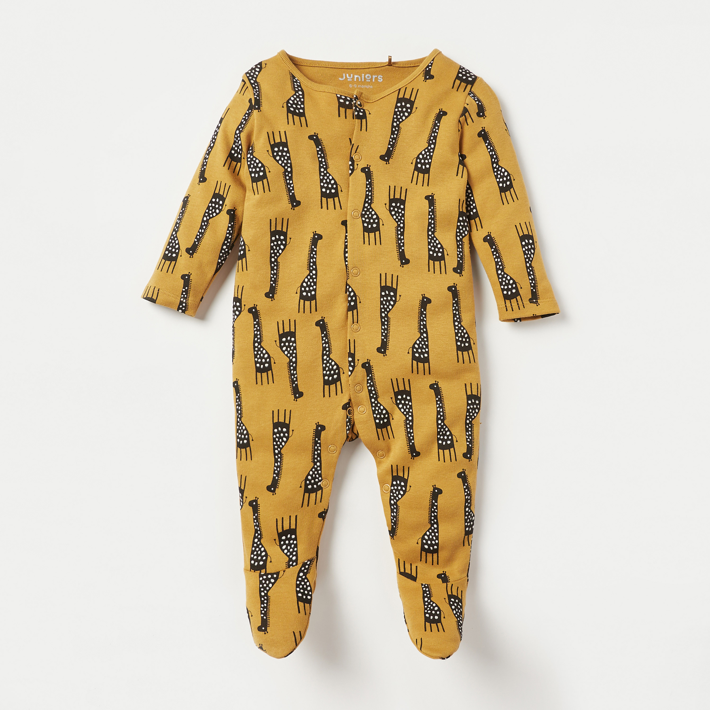 بدلة نوم بطبعات زرافة من جونيورز-baby-boys-clothing-nightwear-sleepsuits-image-1