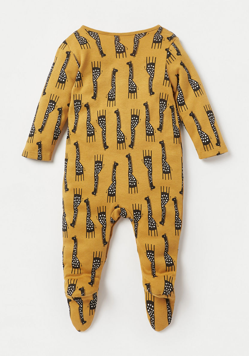 Juniors All-Over Giraffe Print Sleepsuit-Sleepsuits-image-1