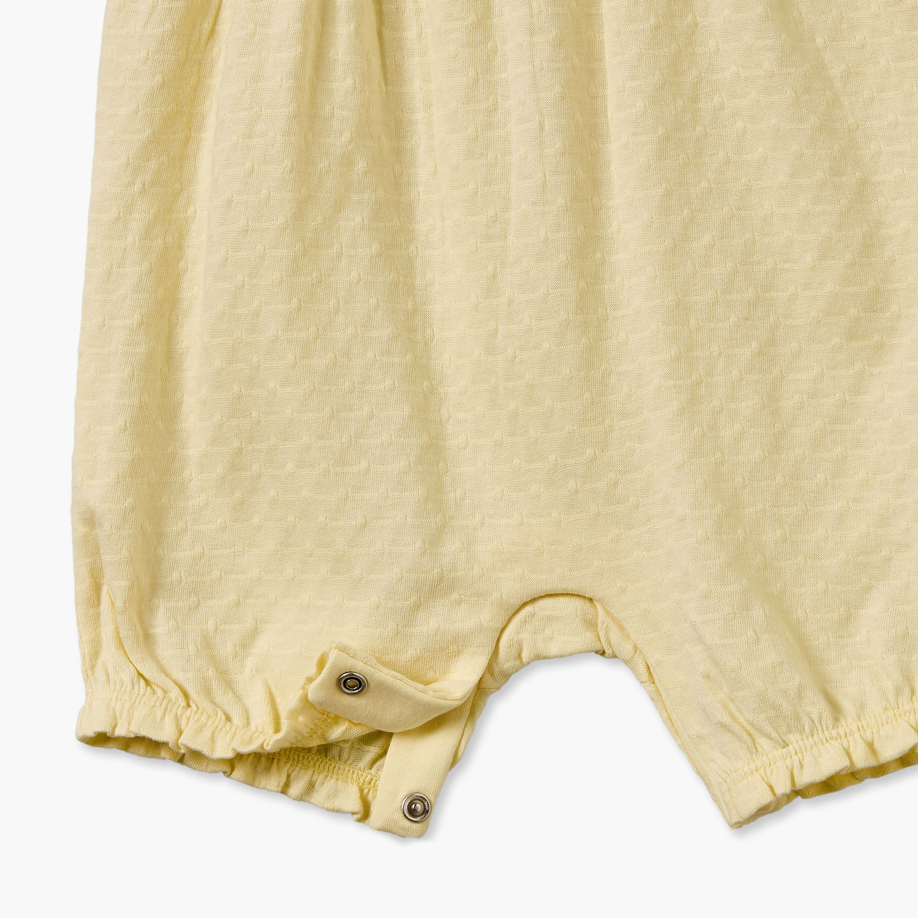 Juniors Crew Neck Sleeveless Romper with Textured Design-baby-girls-clothing-rompers-image-4