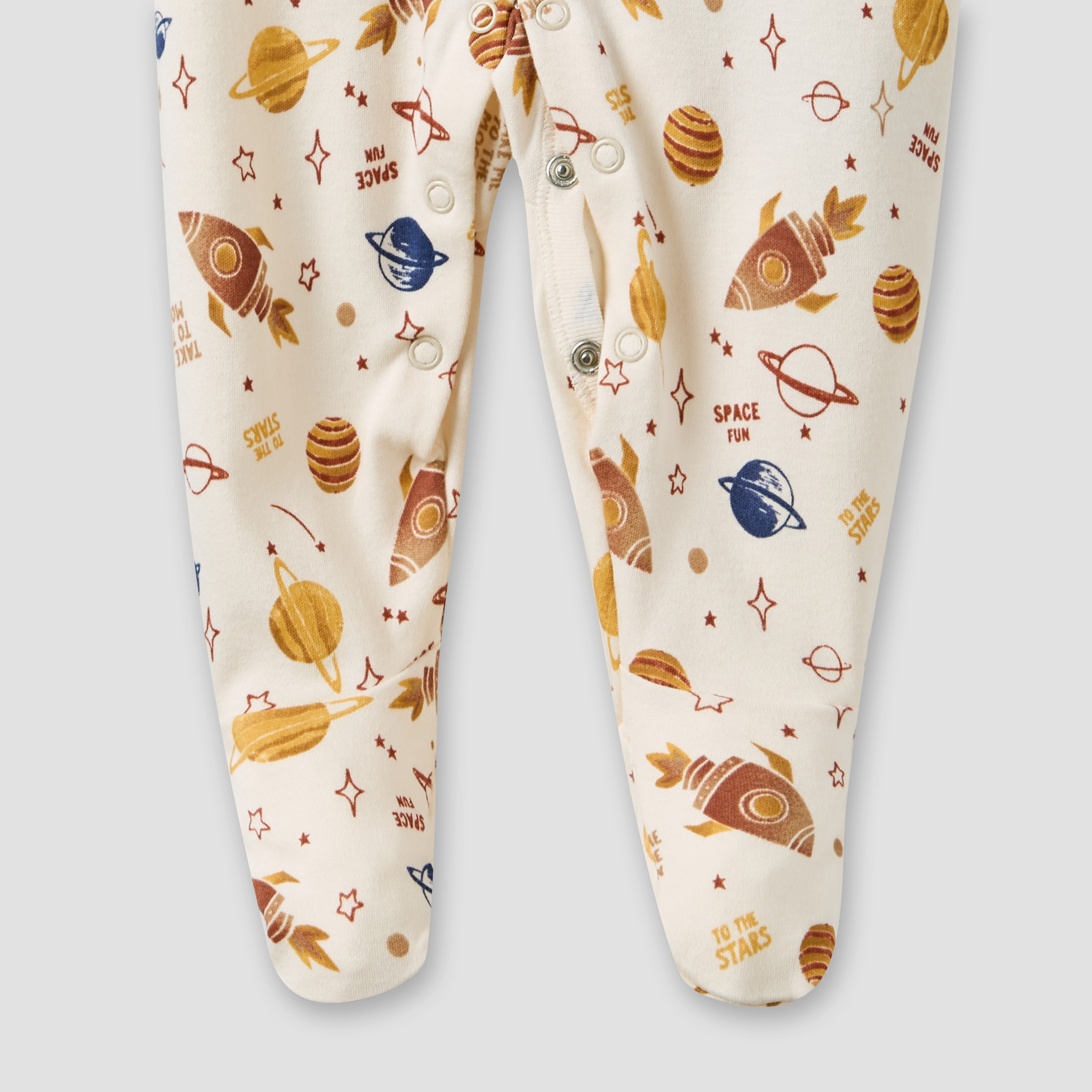 Juniors Round Neck Sleepsuit with Snap Button Closure - Cotton - Long Sleeves-promo_babyshop_Buy3for69_QAT130126-image-5