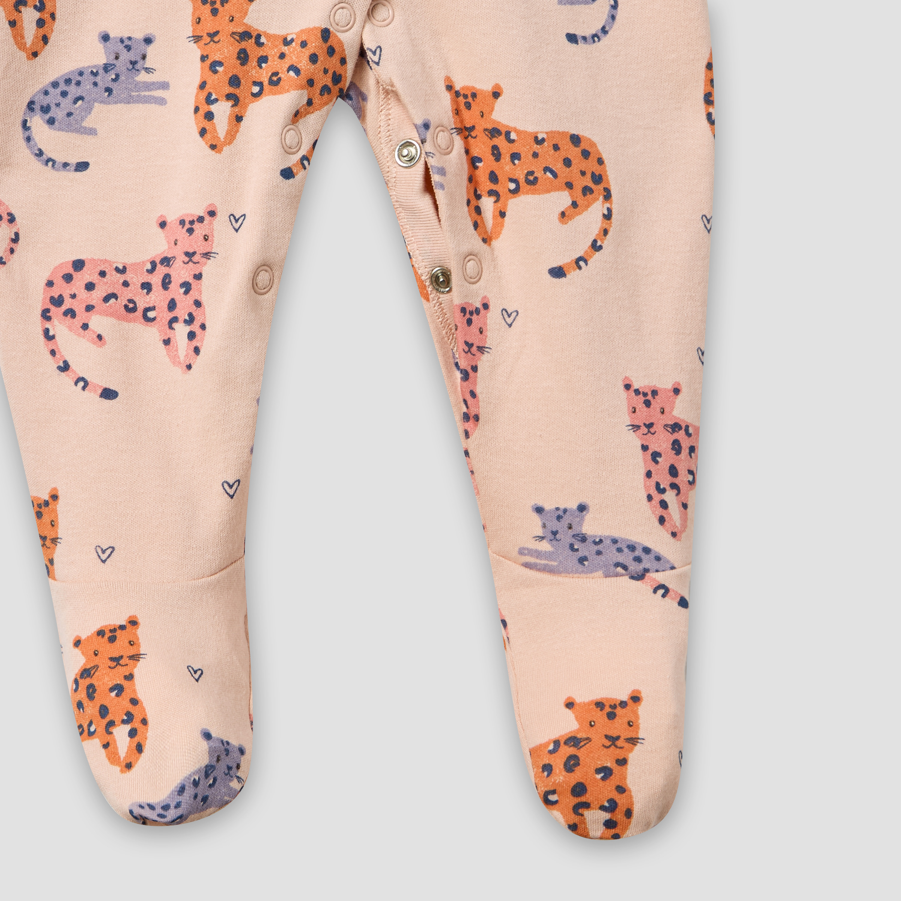 Juniors Round Neck Sleepsuit with Snap Button Closure - Cotton - Long Sleeves-promo_babyshop_Buy3for69_OMN130126-image-5