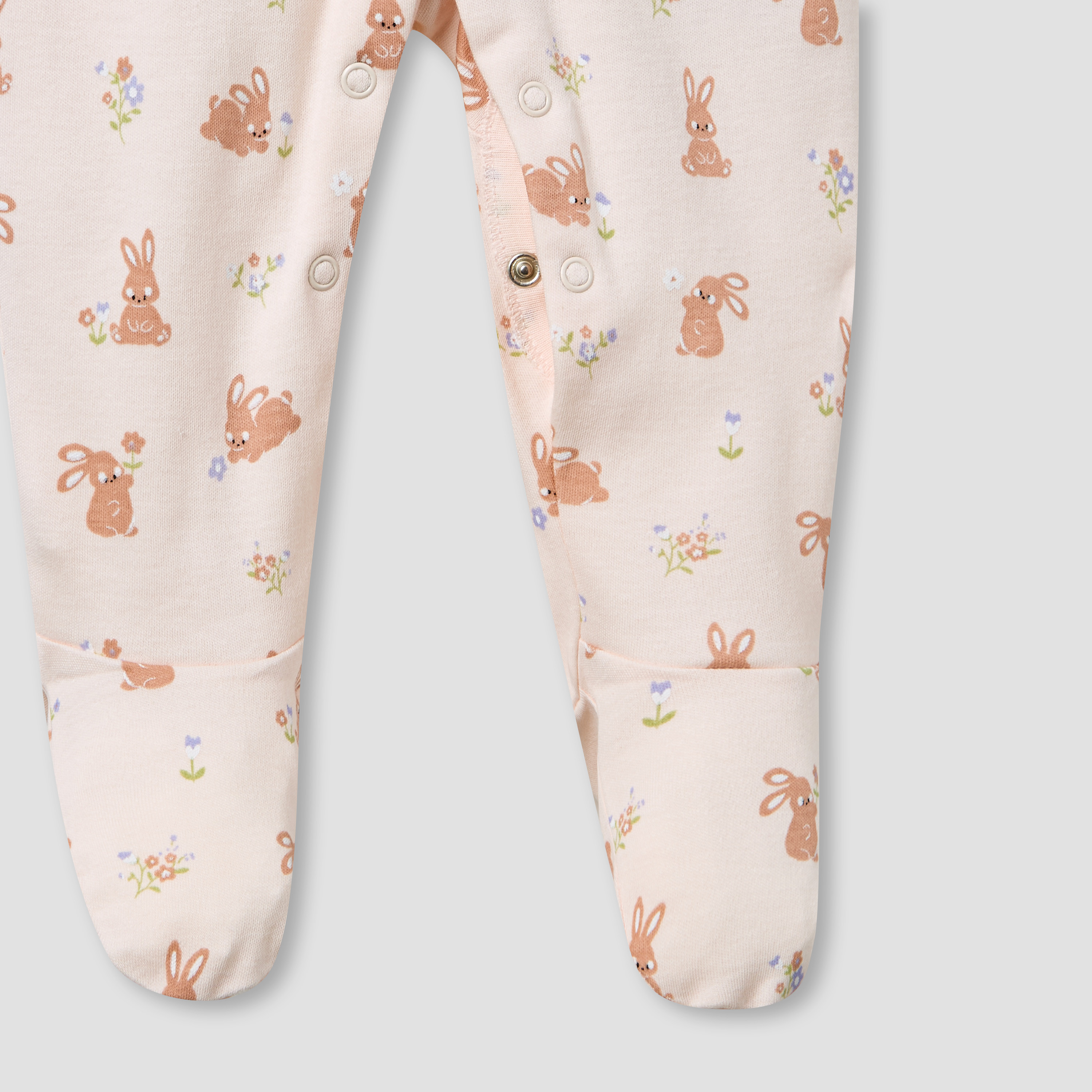 Juniors Round Neck Sleepsuit with Rabbit Print - Cotton - Long Sleeves-promo_babyshop_Buy3for69_BAH130126-image-5