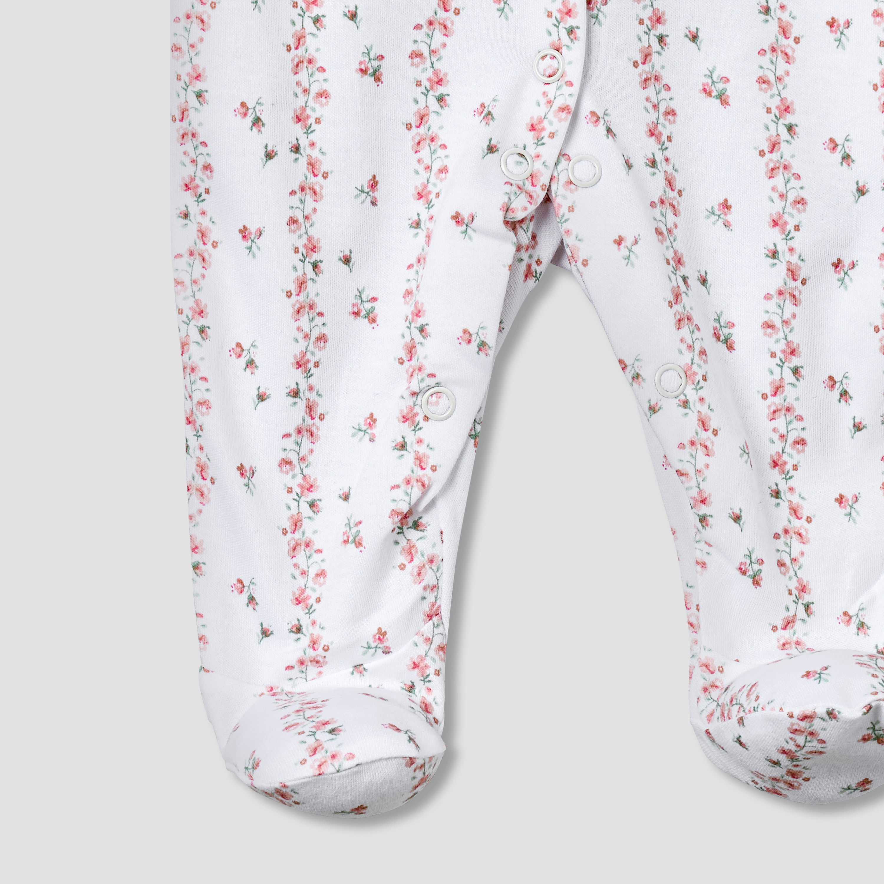 Juniors Cotton Round Neck Long Sleeves Sleepsuit with Floral Print-baby-girls-clothing-nightwear-sleepsuits-image-5