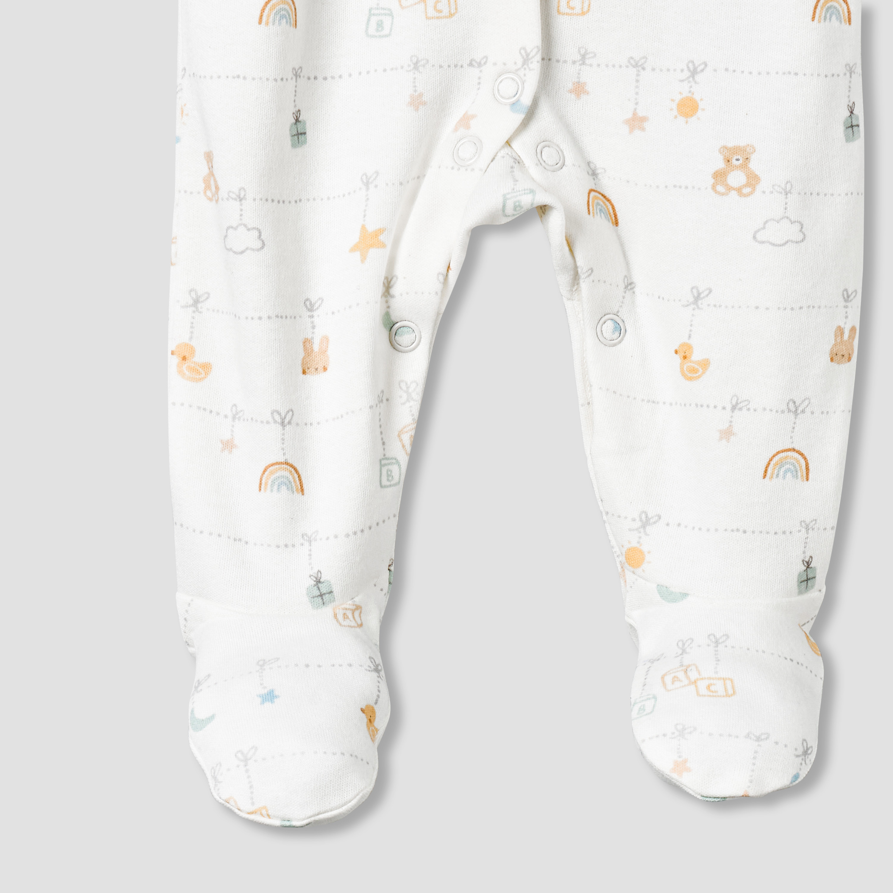 Juniors Cotton Round Neck Long Sleeves Sleepsuit with Fun Print-baby-girls-clothing-nightwear-sleepsuits-image-5