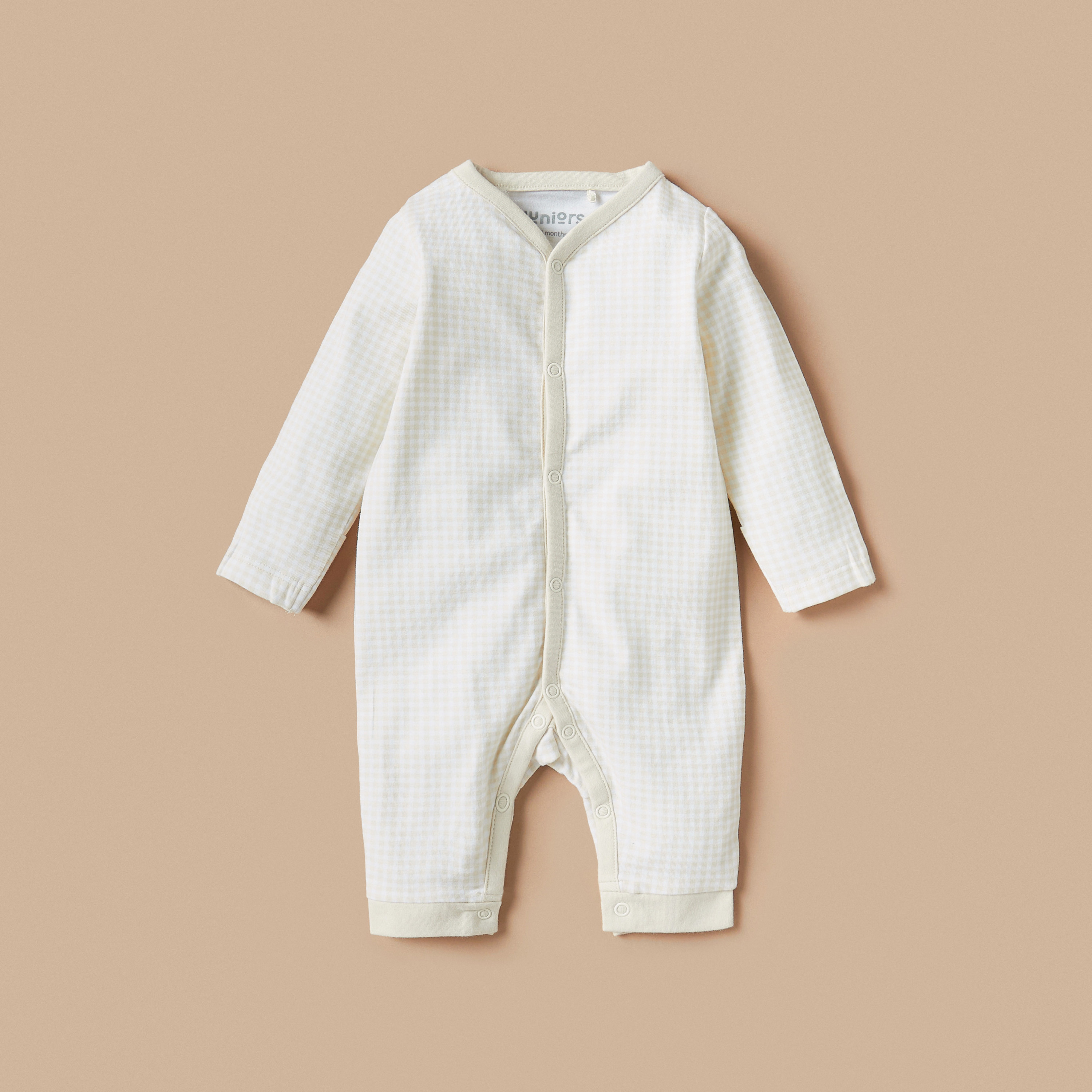 Juniors Printed Long Sleeves Sleepsuit with Button Closure - Set of 2-baby-girls-clothing-nightwear-sleepsuits-image-3