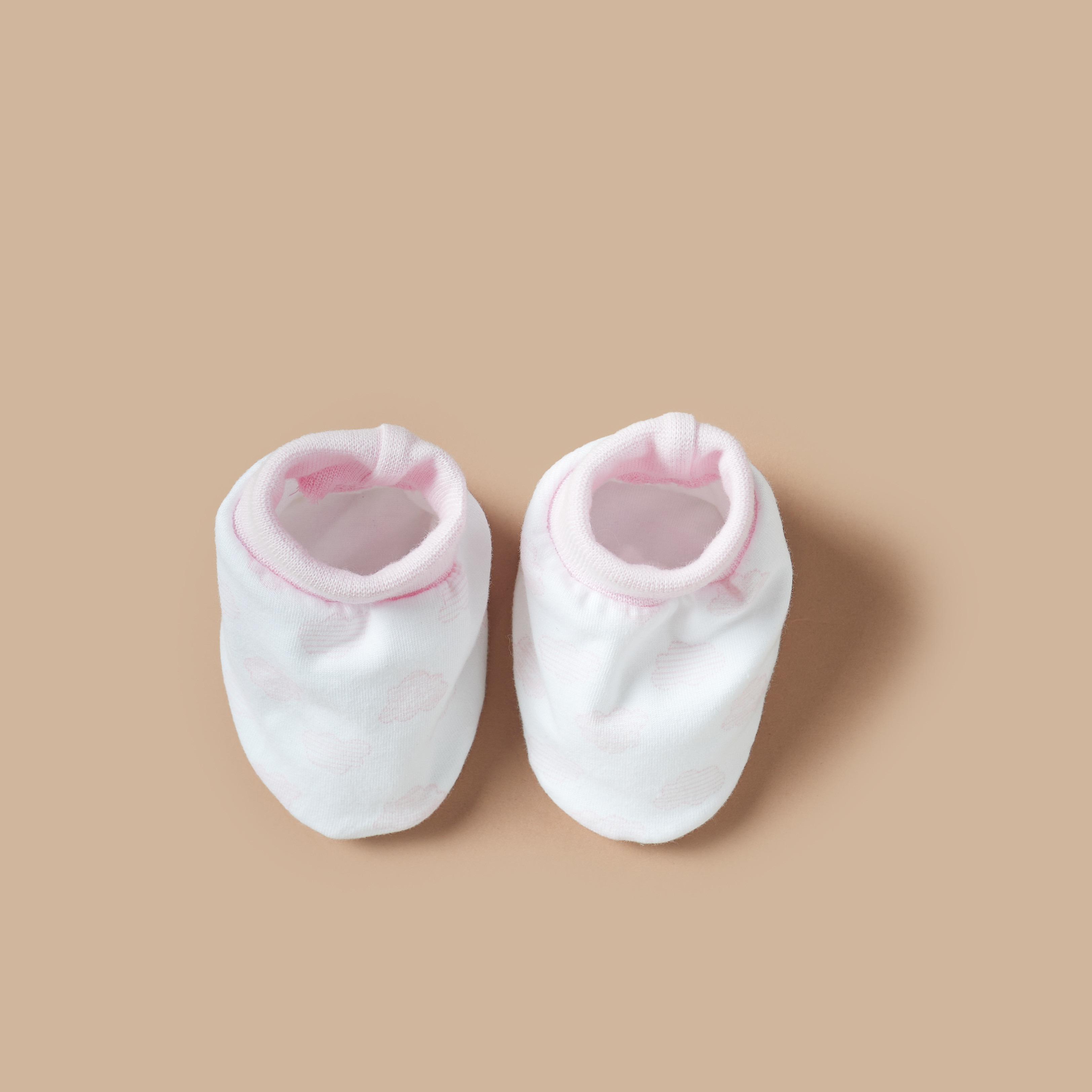 Juniors Printed Slip-On Booties - Set of 2-baby-girls-shoes-booties-image-2