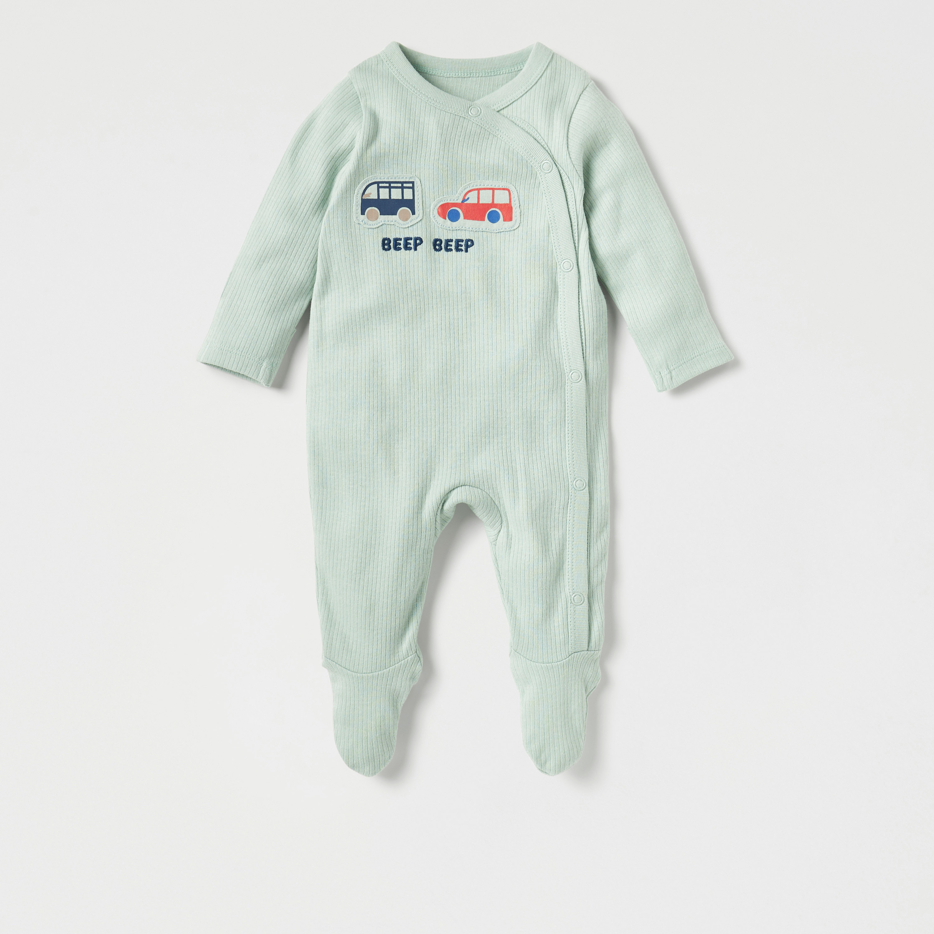 بدلات نوم مغلقة القدمين بطبعات من جونيورز - طقم من 3 قطع-baby-boys-clothing-nightwear-sleepsuits-image-3