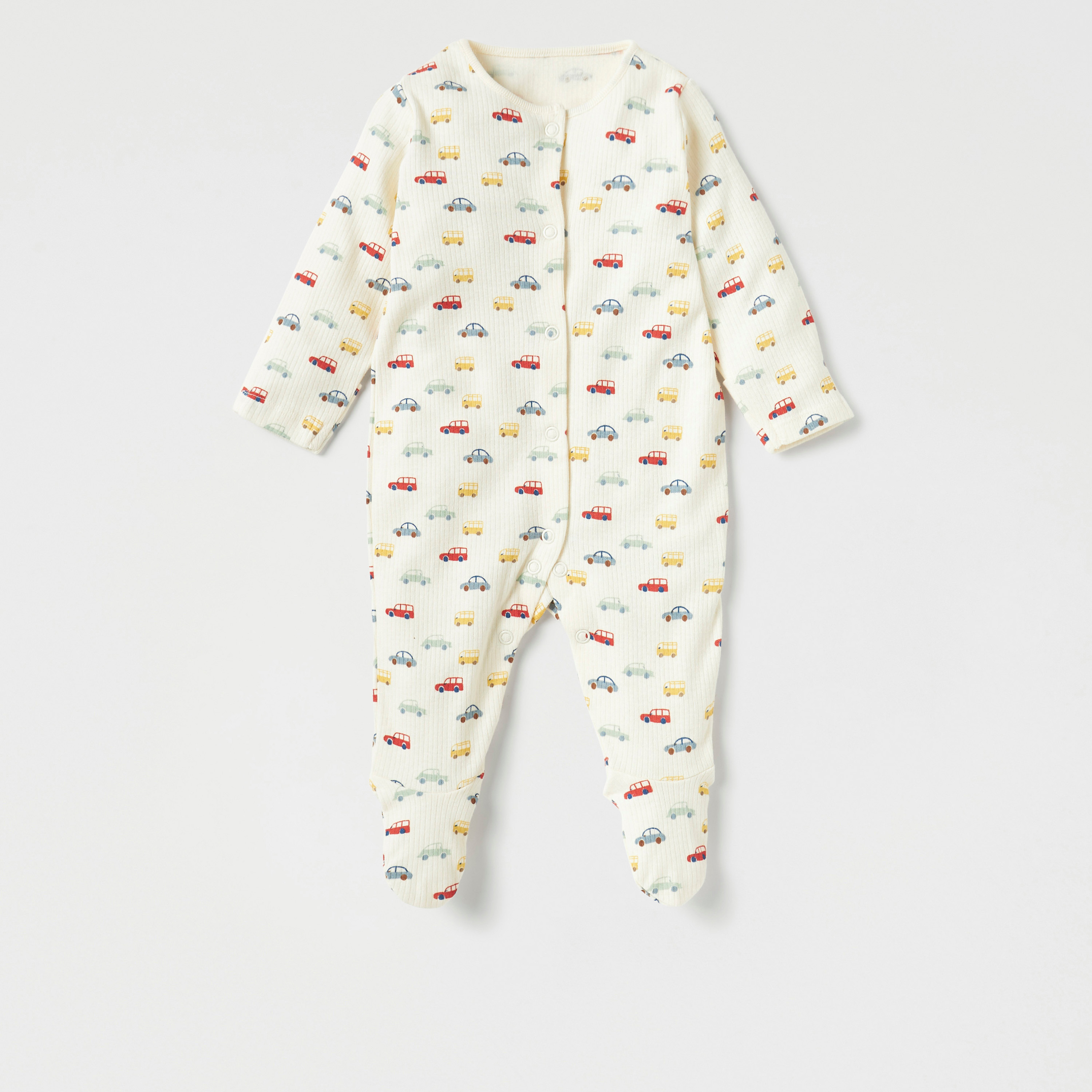 بدلات نوم مغلقة القدمين بطبعات من جونيورز - طقم من 3 قطع-baby-boys-clothing-nightwear-sleepsuits-image-4